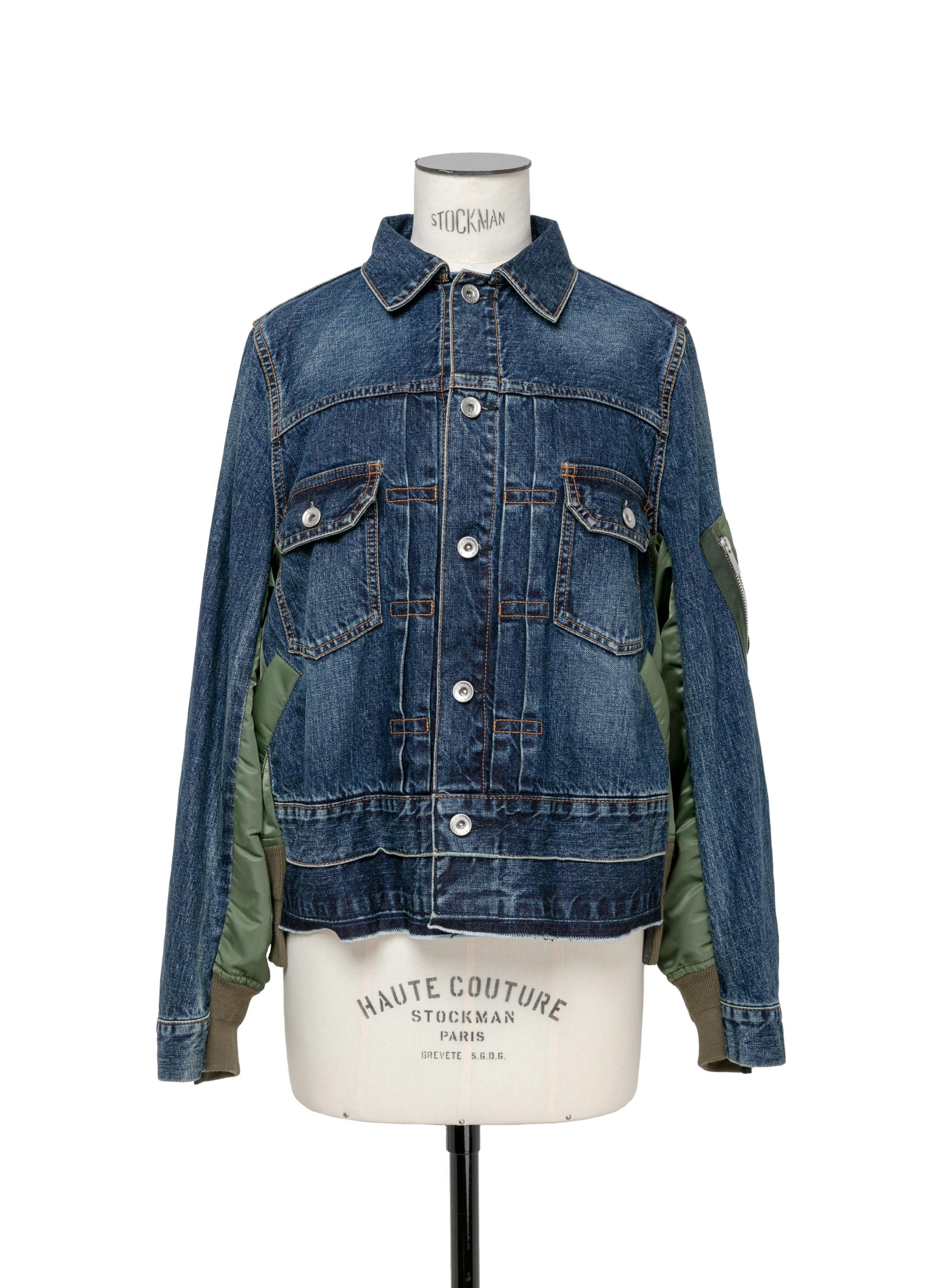 Denim x Nylon Twill Jacket