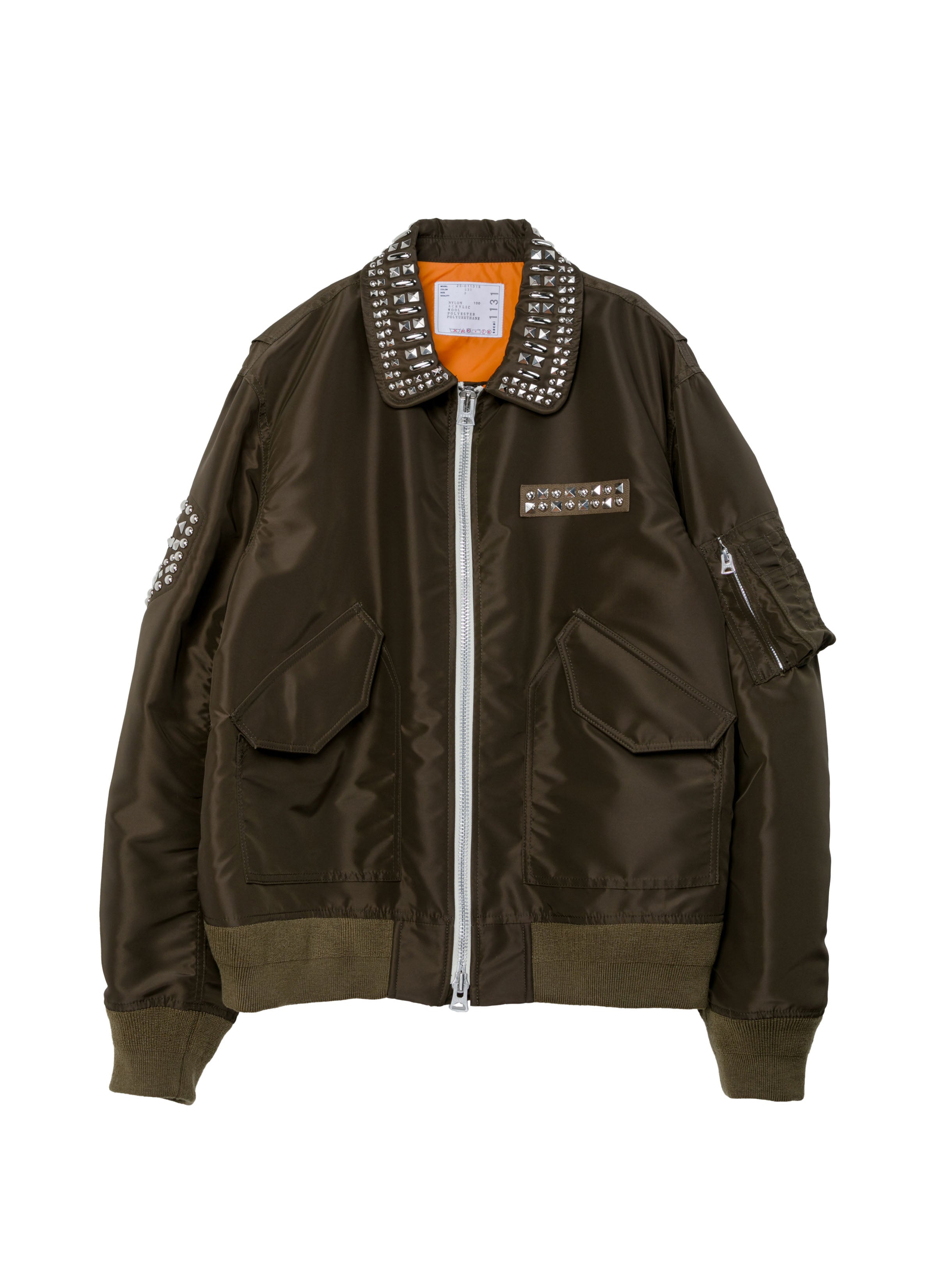 Studded Nylon Twill Blouson