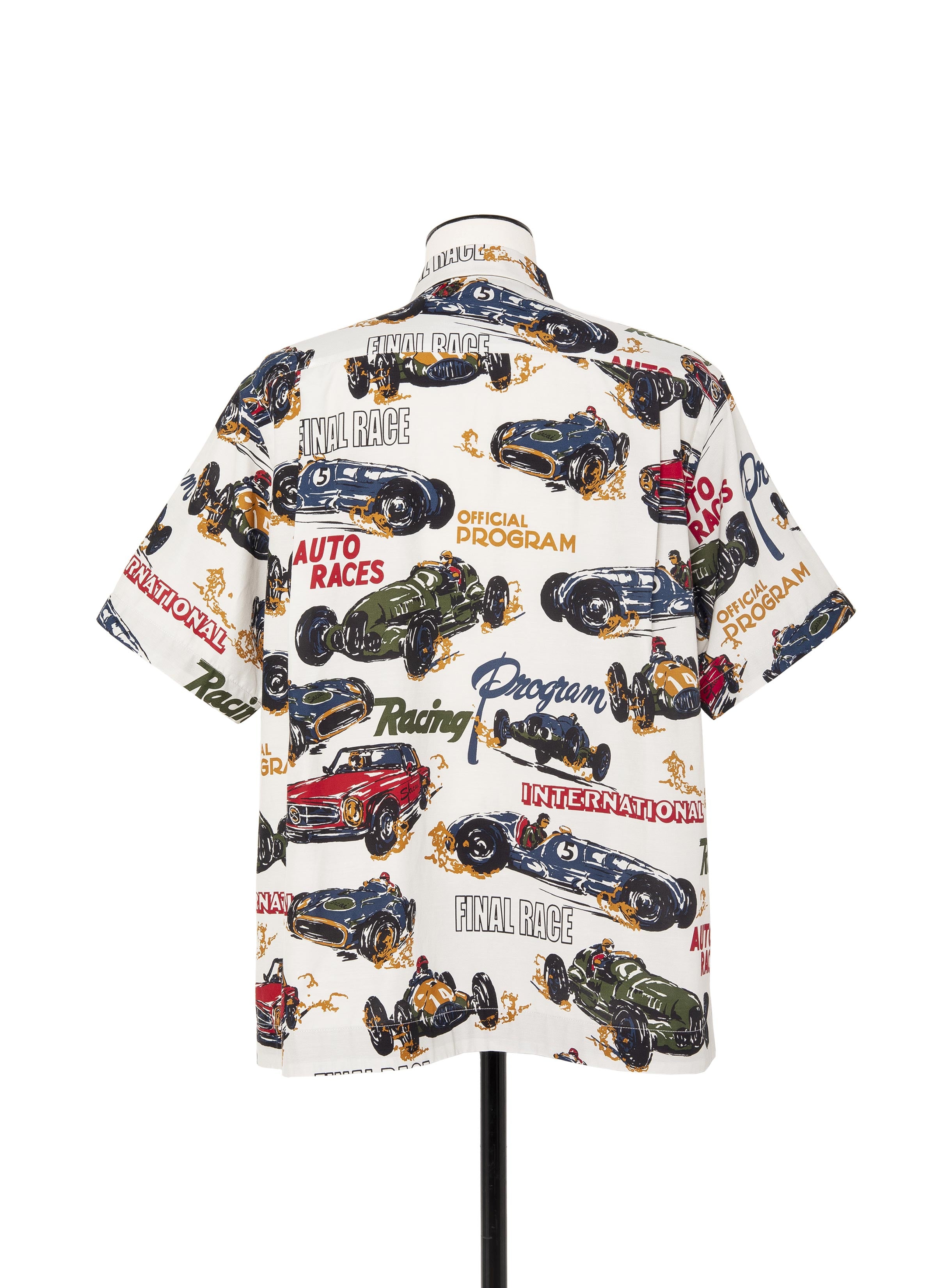 Car Race / Tropical Print Shirt