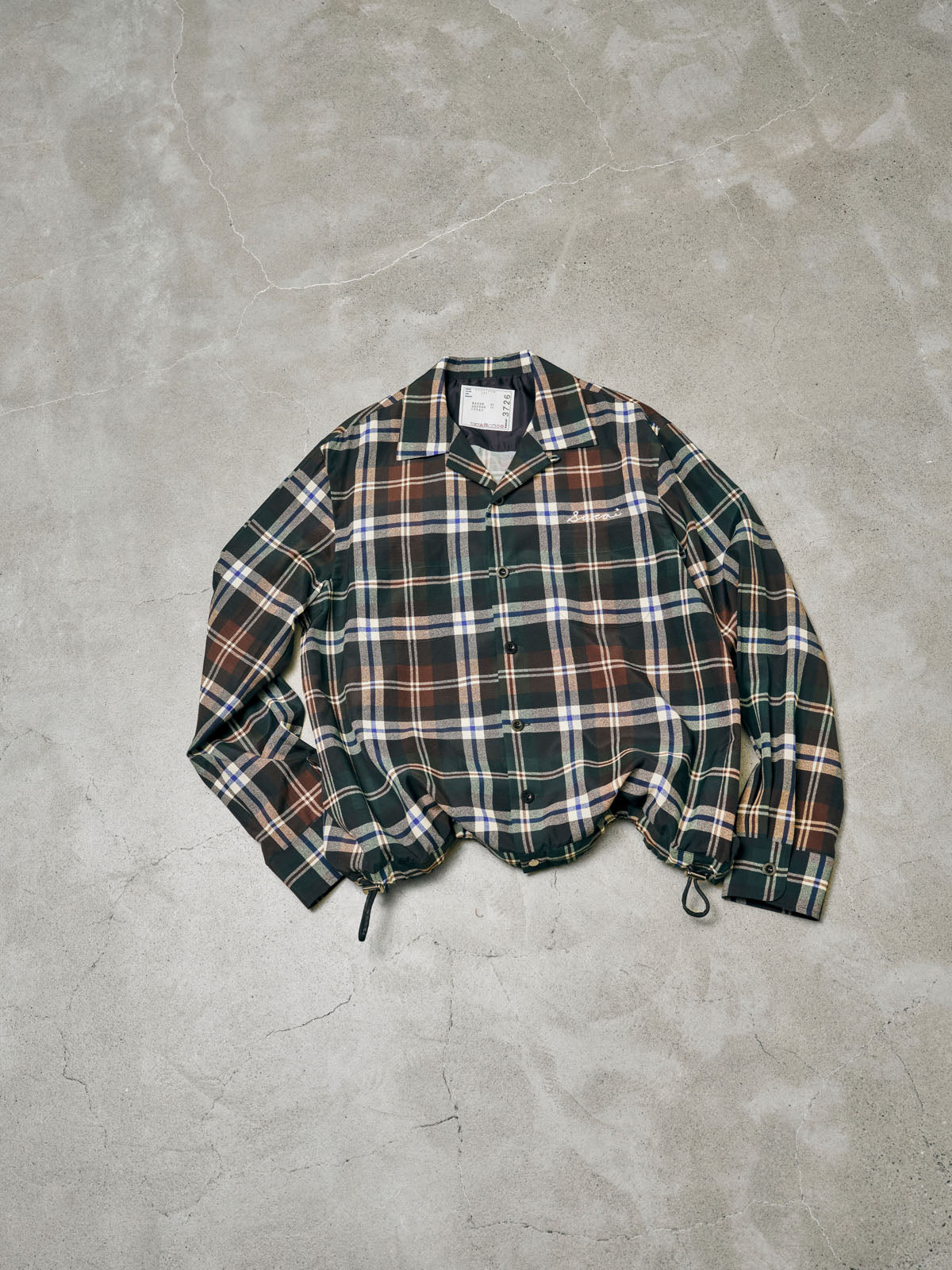 2018AW sacai エンブロイダリーチェックシャツ フランネル サイズ2