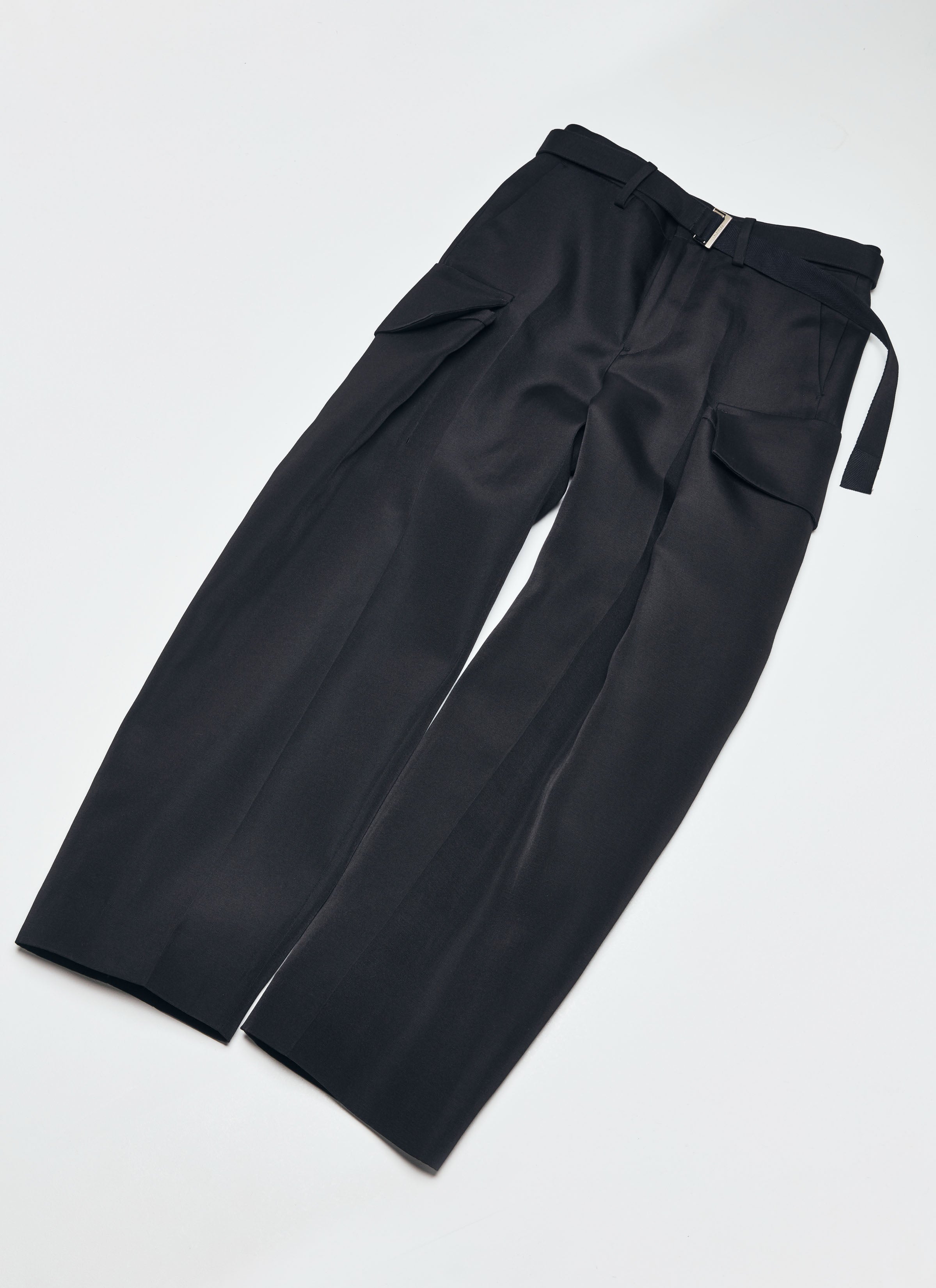 Double-Faced Silk Cotton Pants