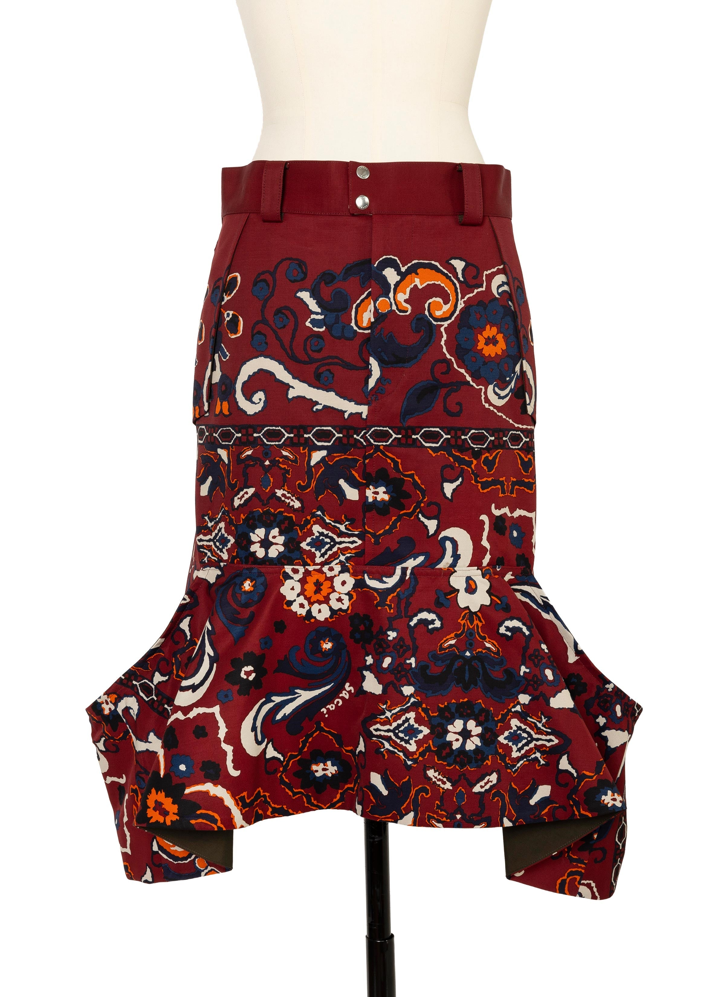 floral-print-skirt