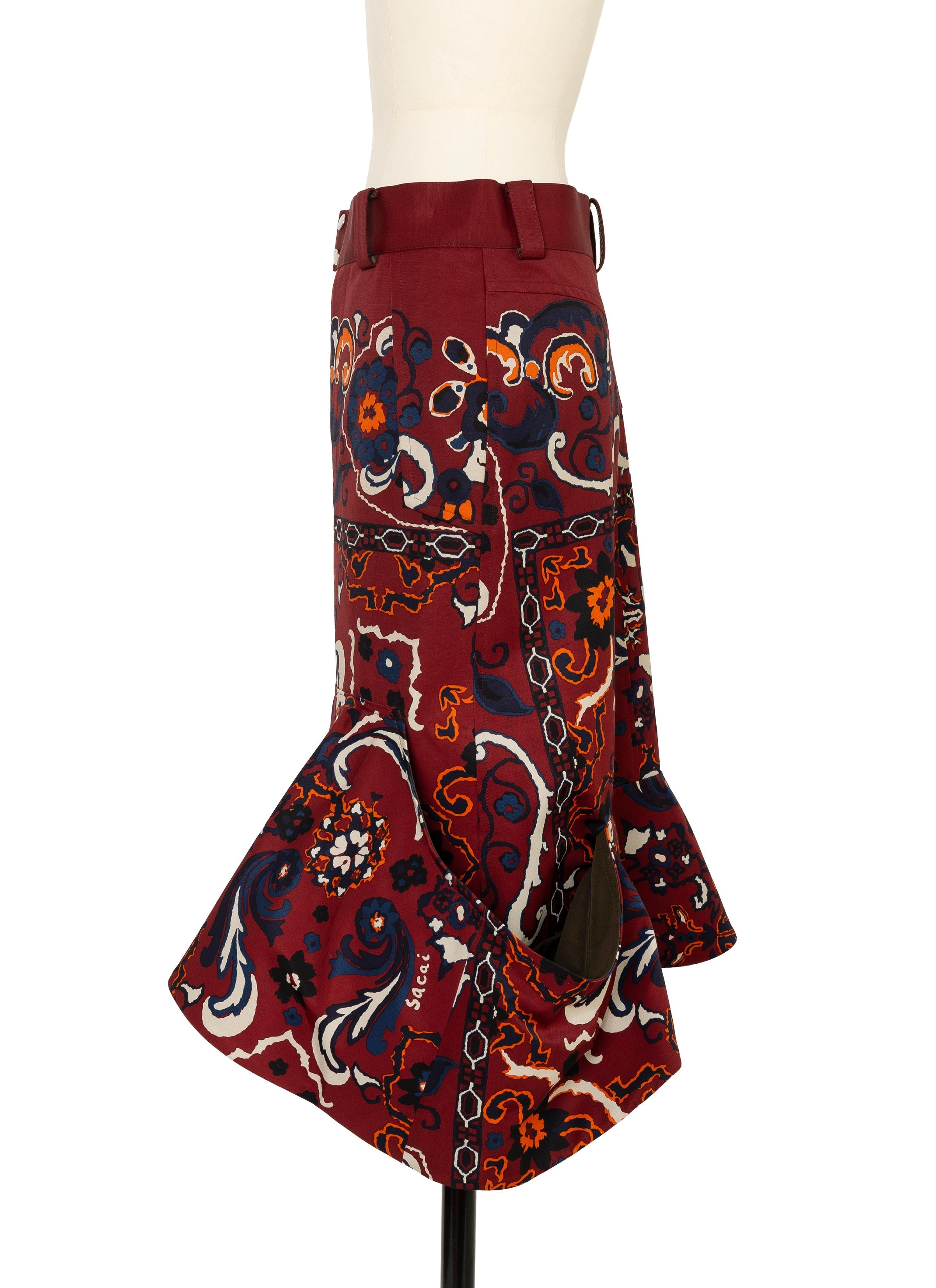 floral-print-skirt
