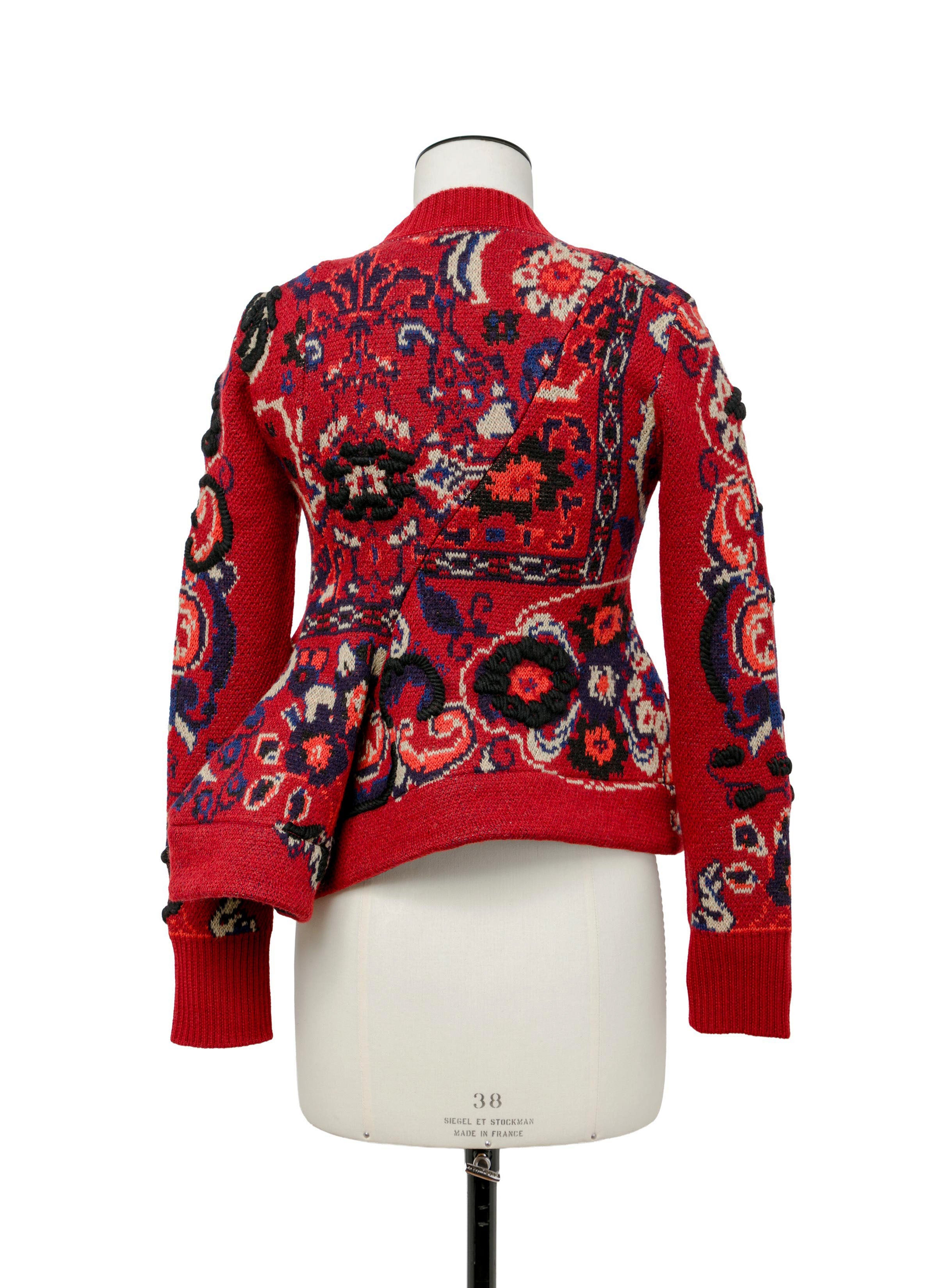 Floral Jacquard Knit Pullover