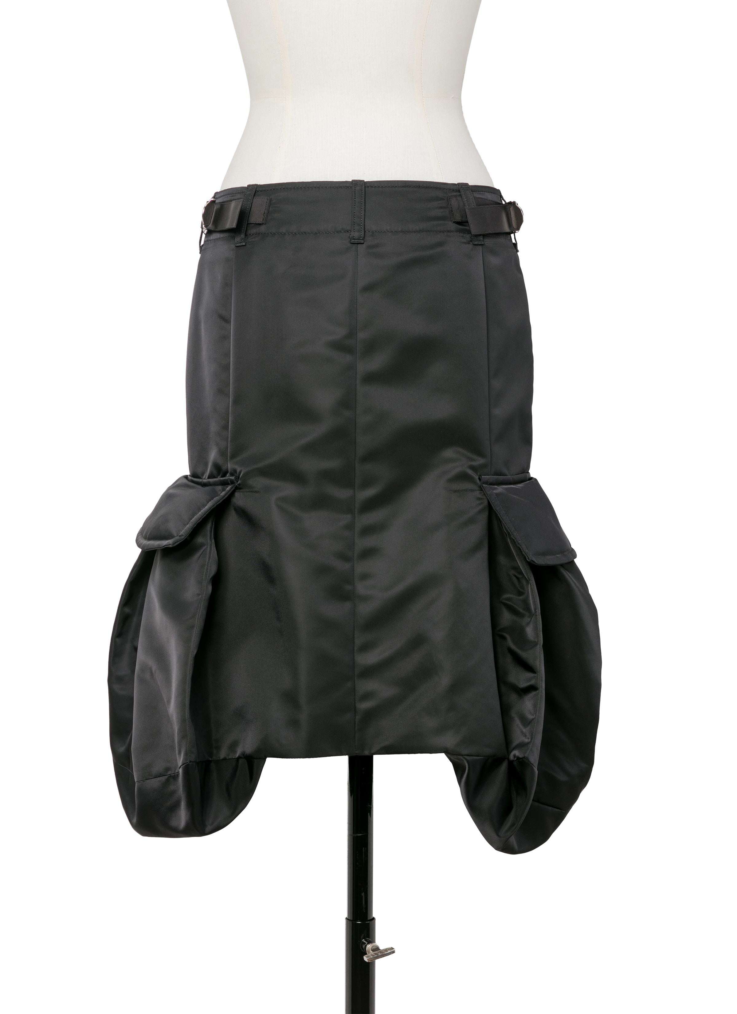 nylon-twill-skirt