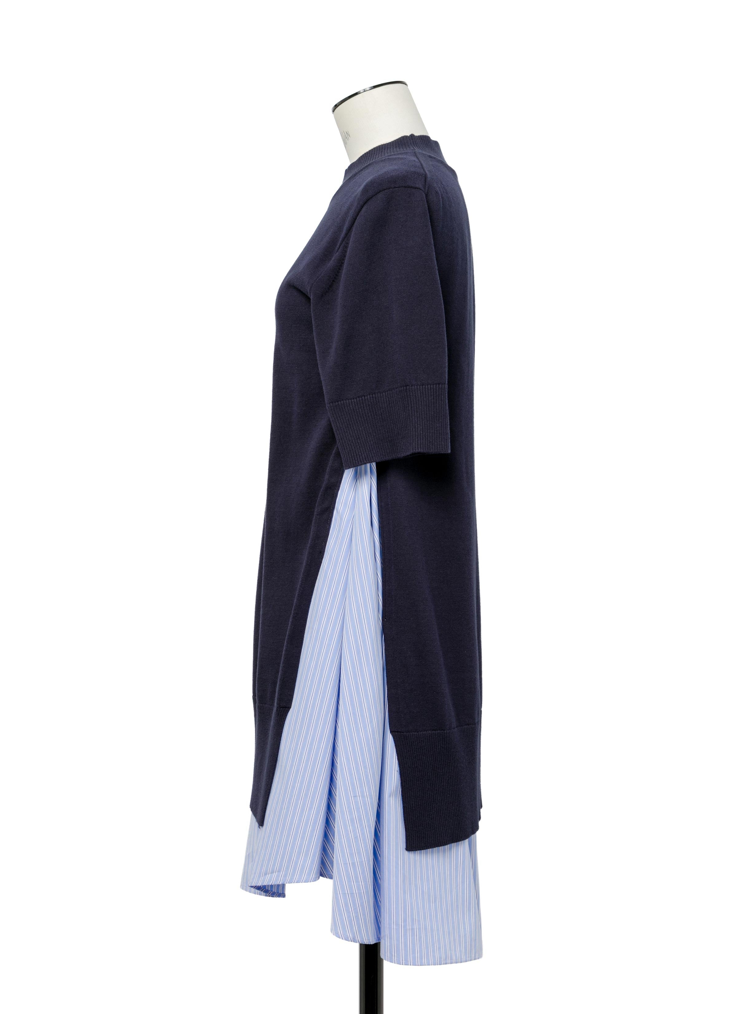 poplin-x-knit-dress