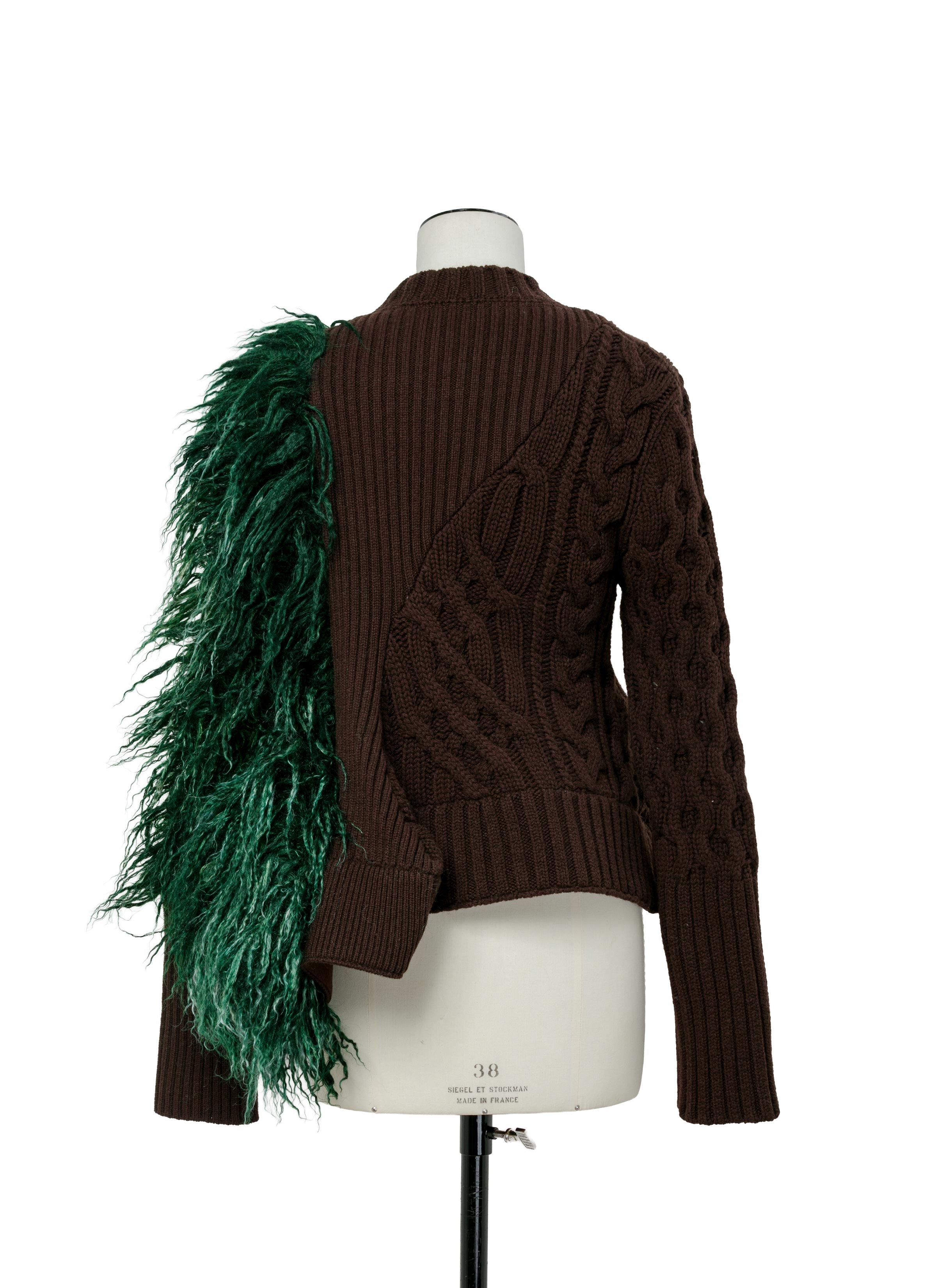 Wool Hairy Knit Pullover