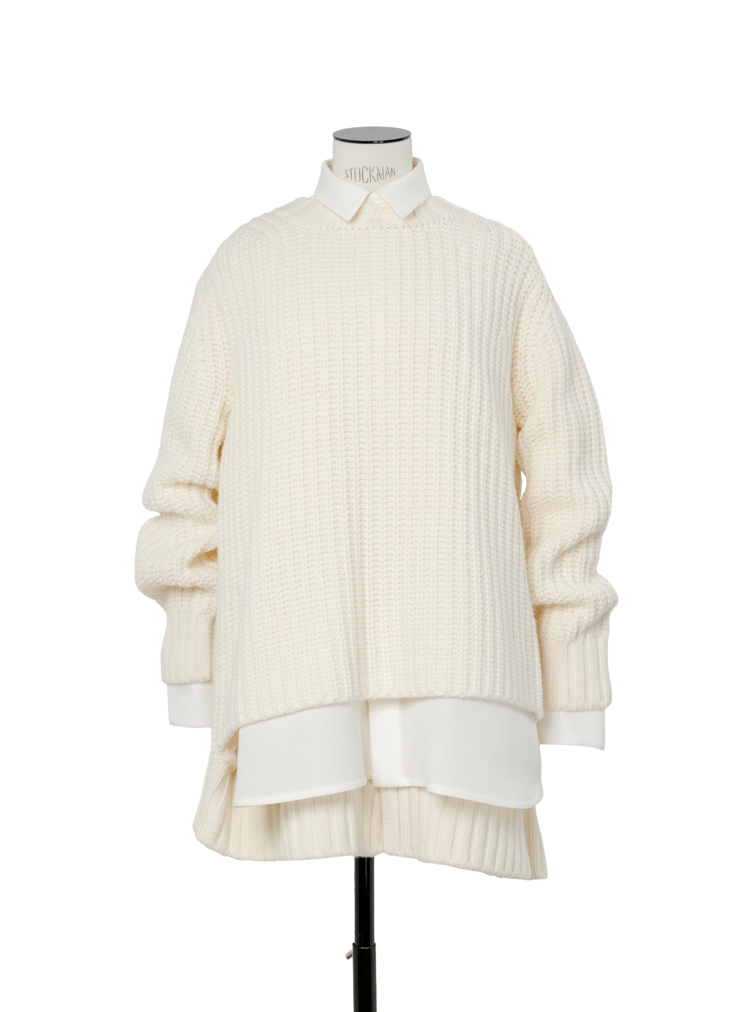 double-faced-silk-cotton-x-wool-knit-dress