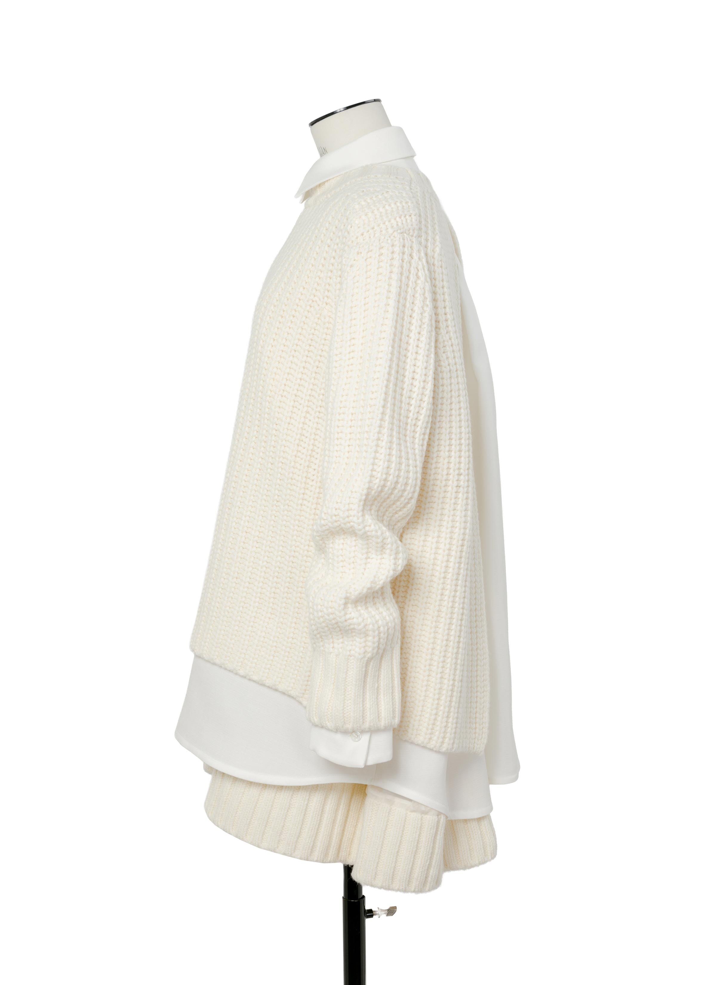 double-faced-silk-cotton-x-wool-knit-dress