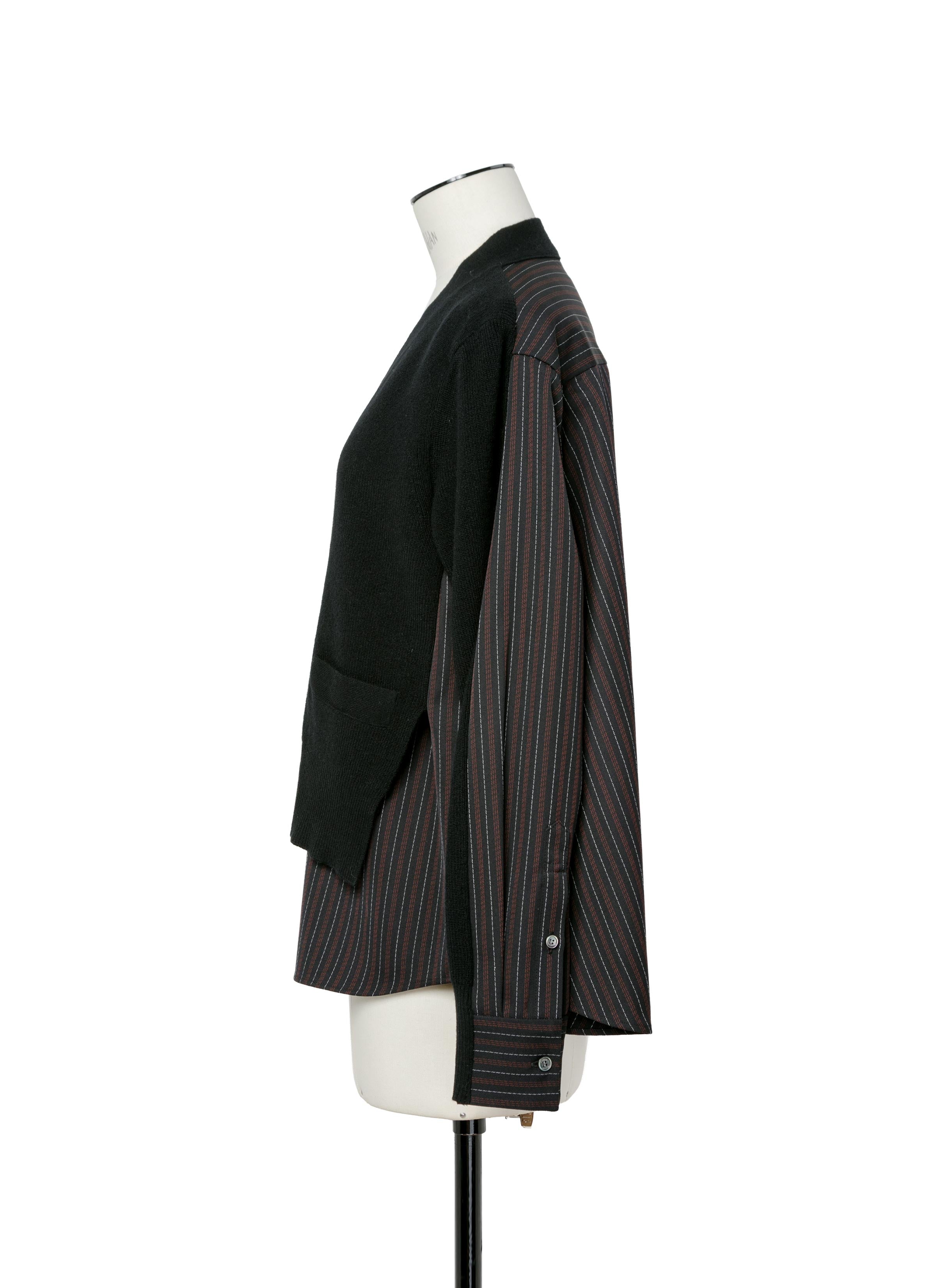 stripe-doeskin-x-wool-knit-cardigan