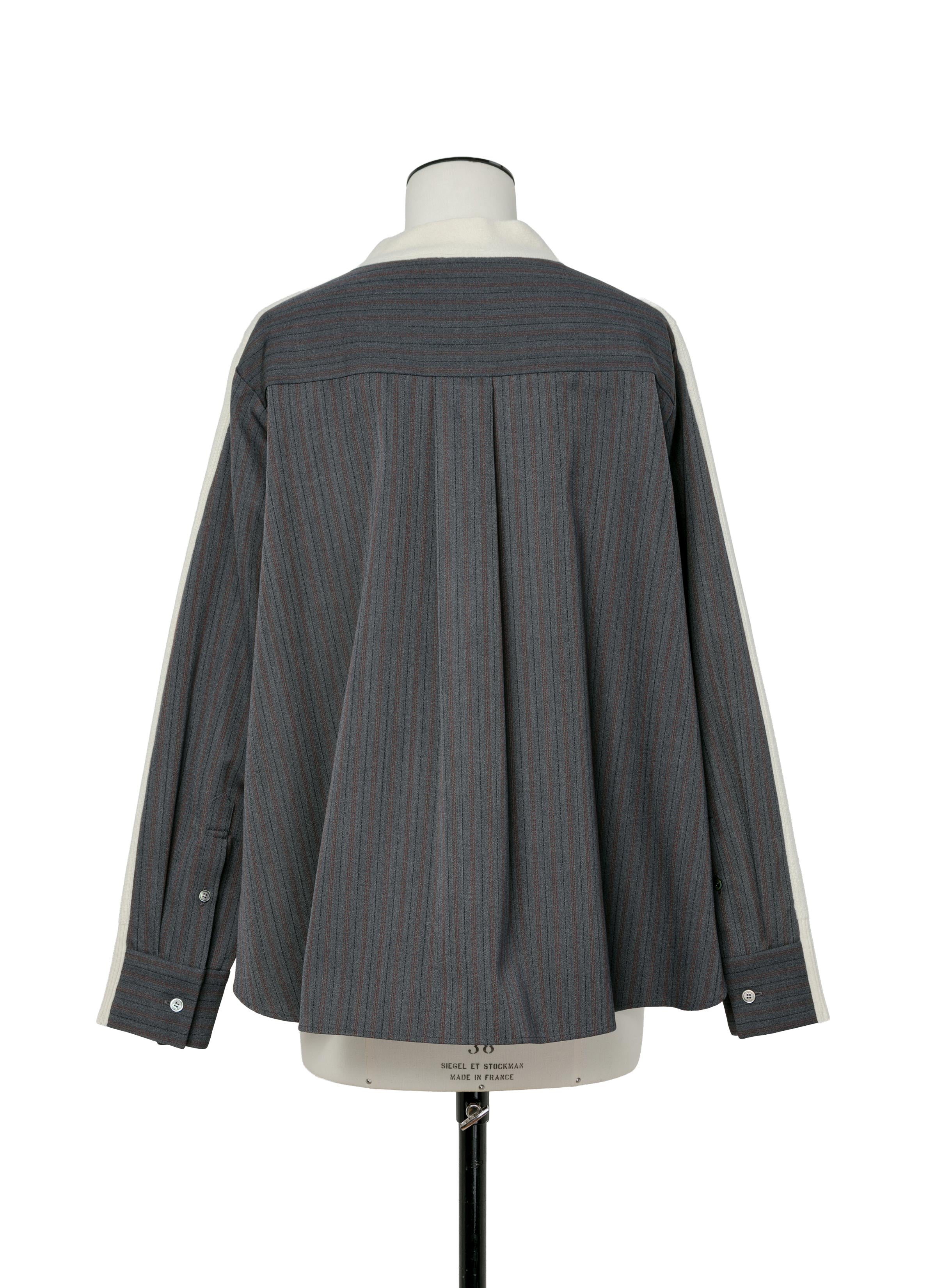 stripe-doeskin-x-wool-knit-cardigan