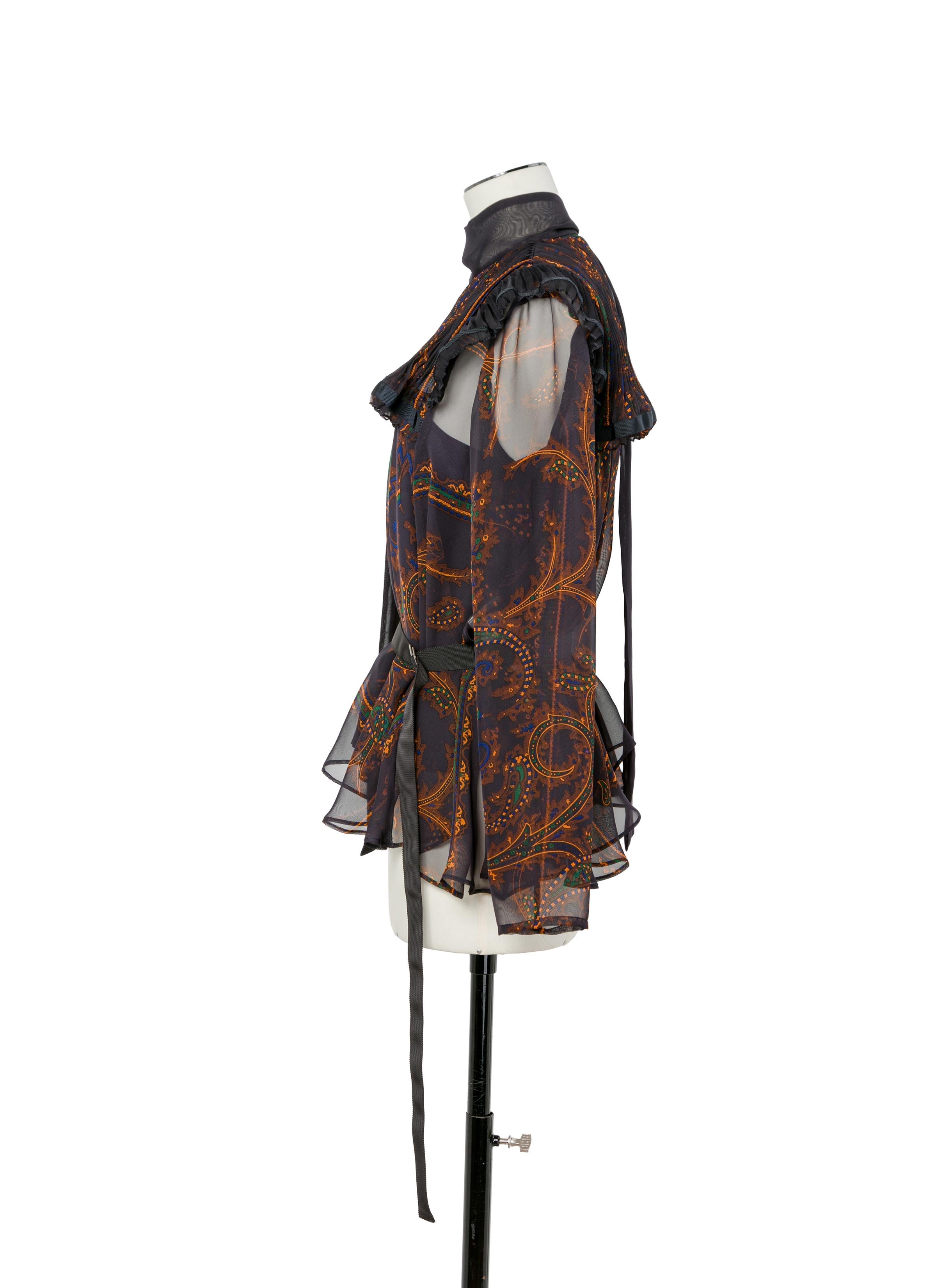 paisley-print-x-wool-knit-pullover