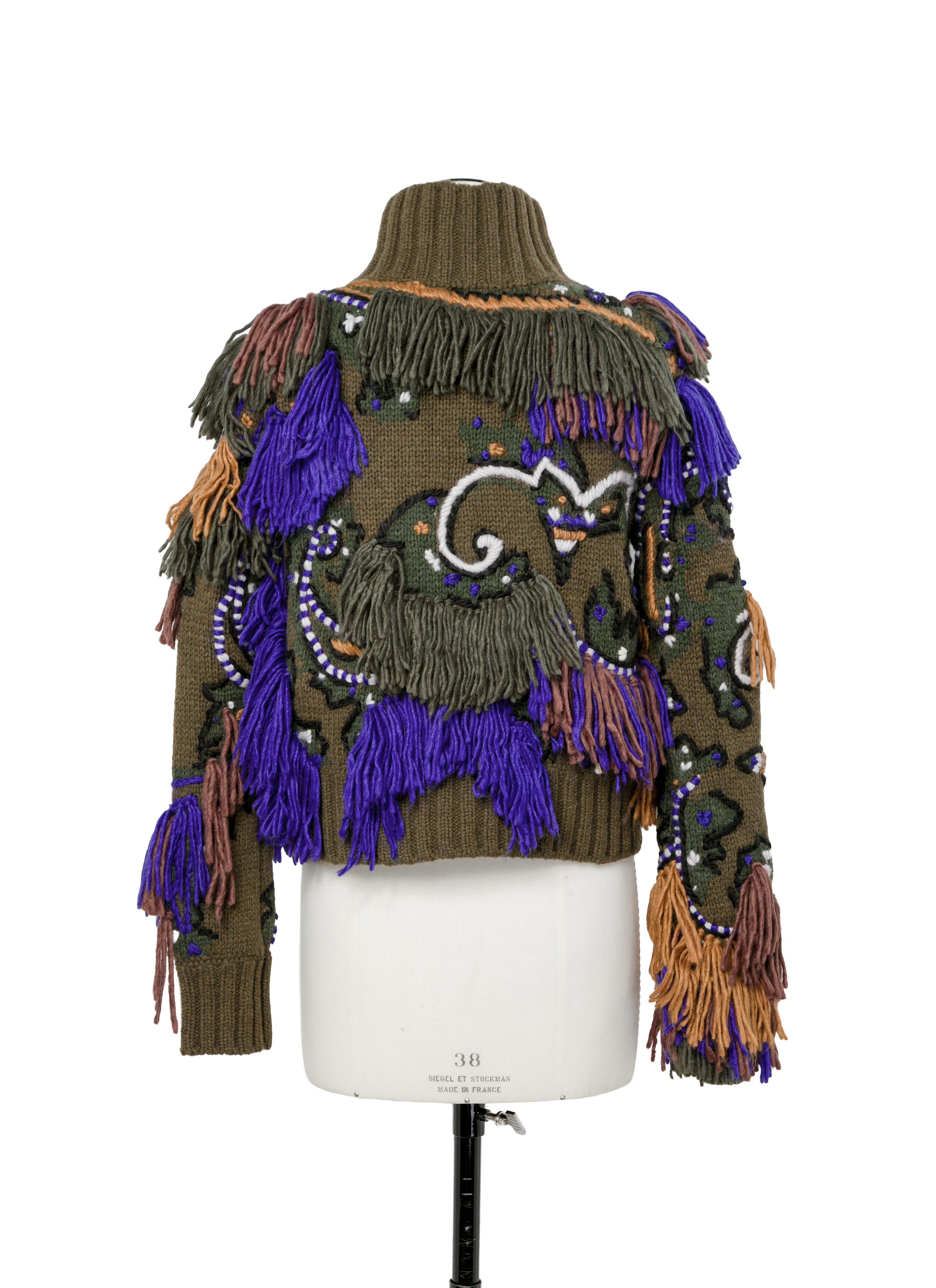 paisley-jacquard-knit-blouson