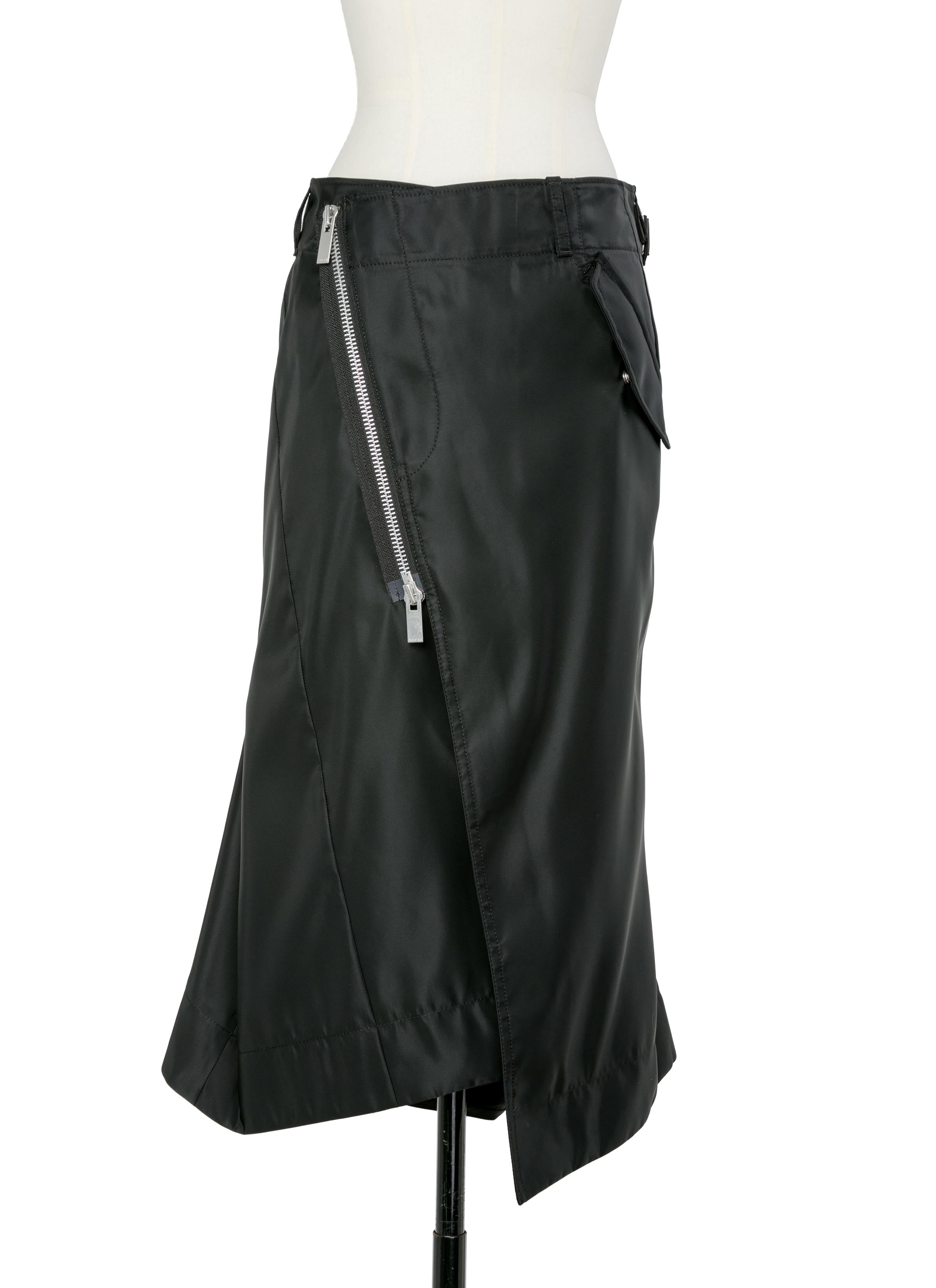 nylon-twill-skirt
