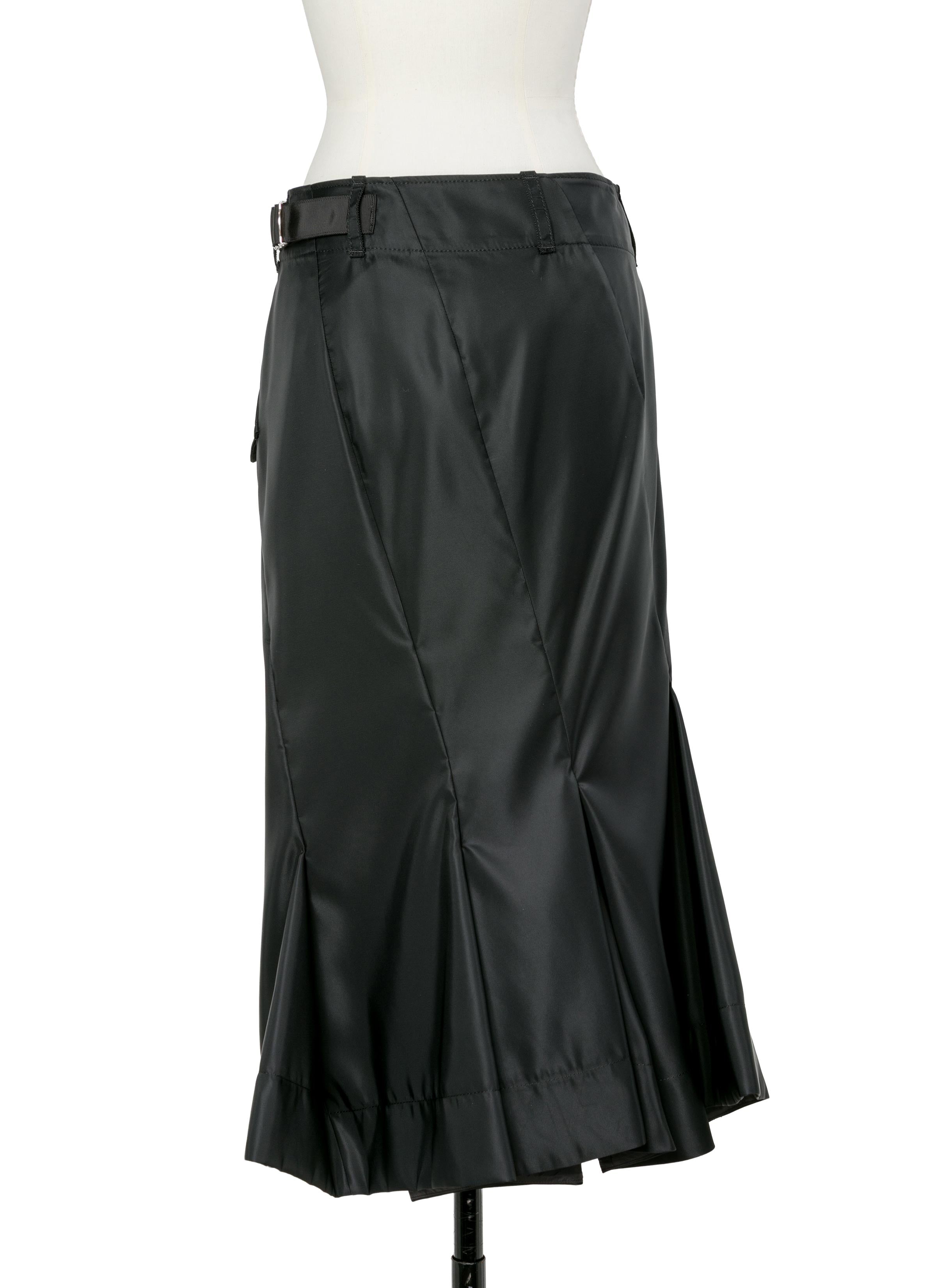 nylon-twill-skirt