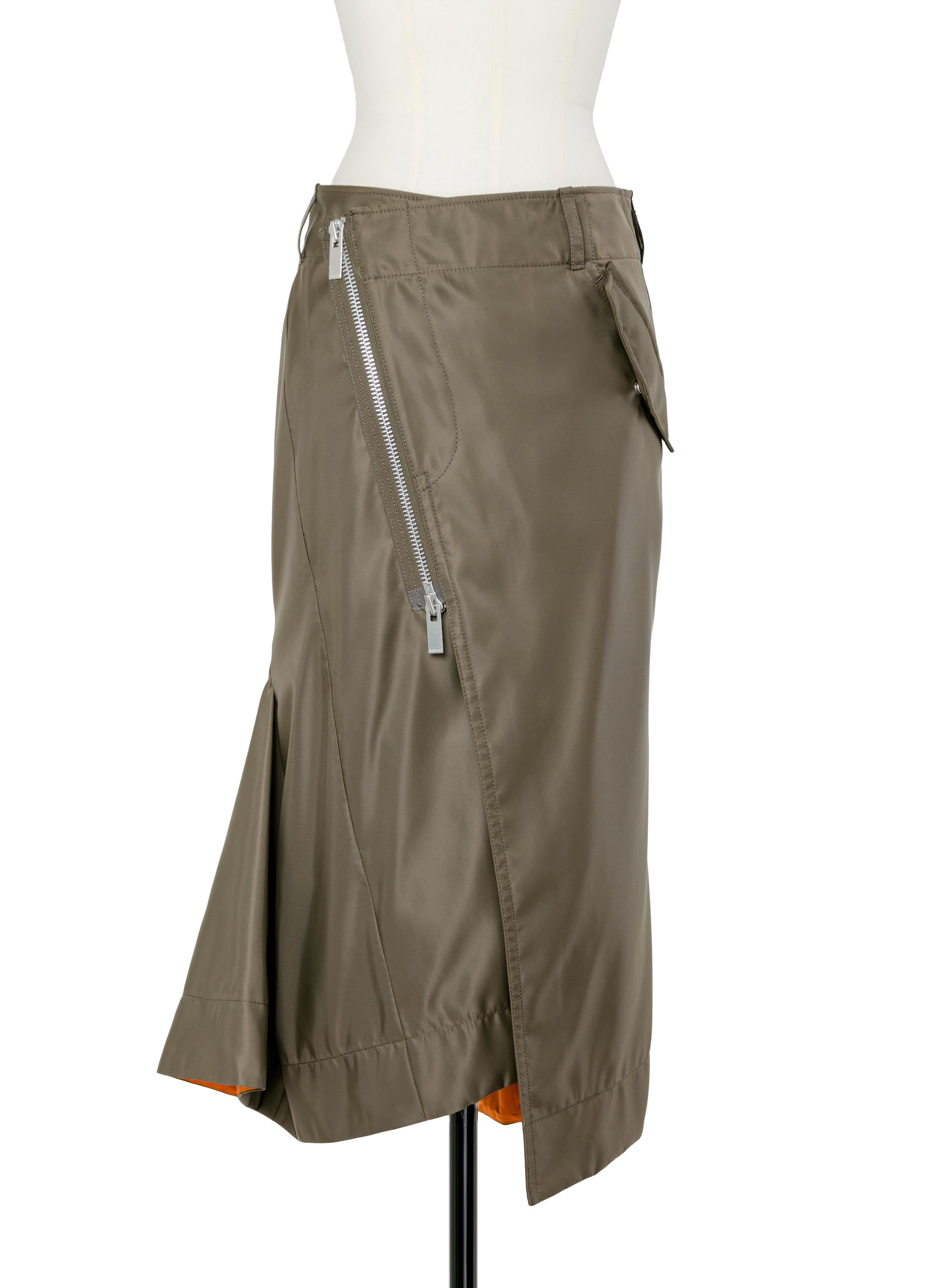 nylon-twill-skirt