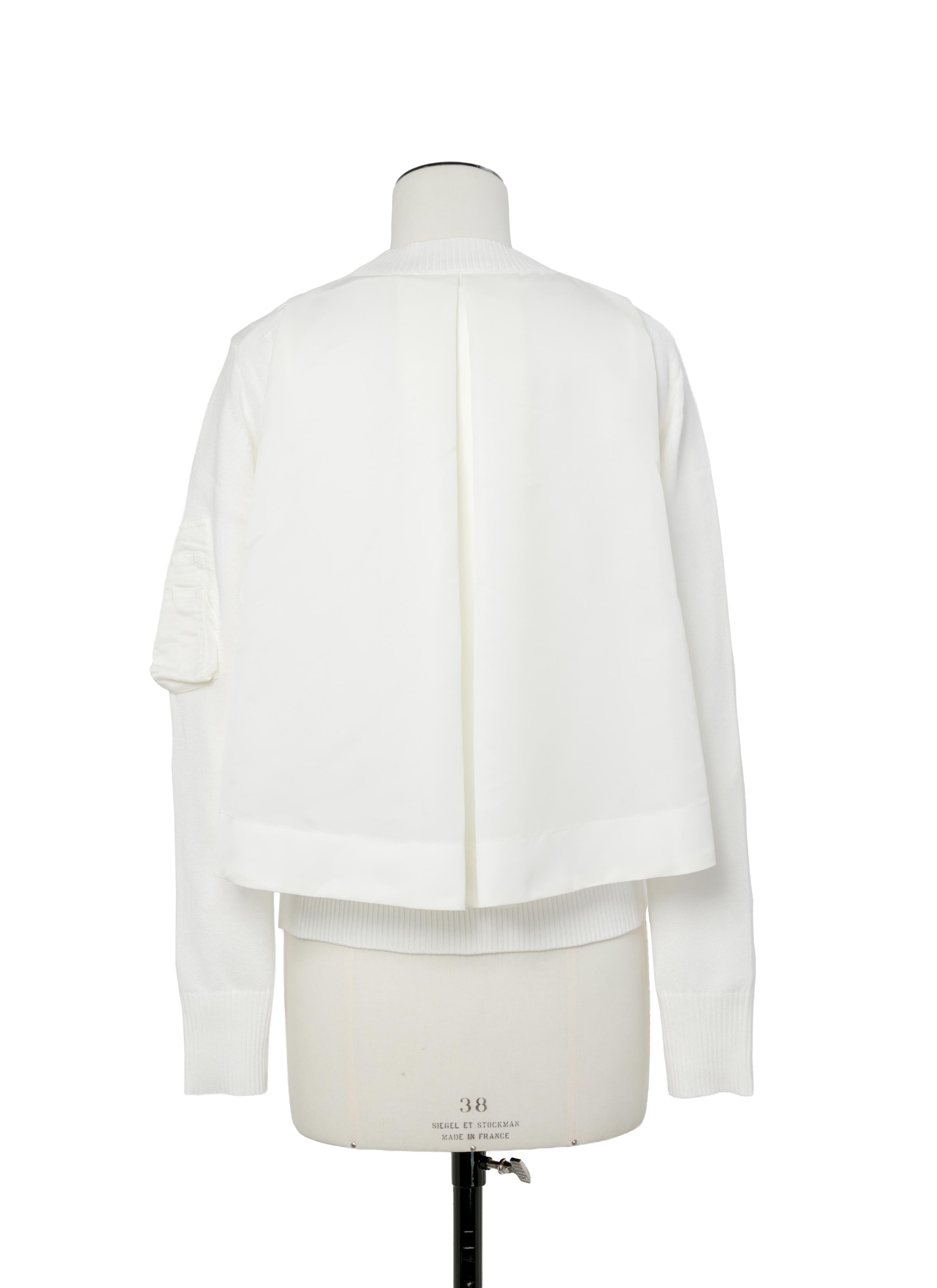 nylon-twill-x-cotton-knit-pullover