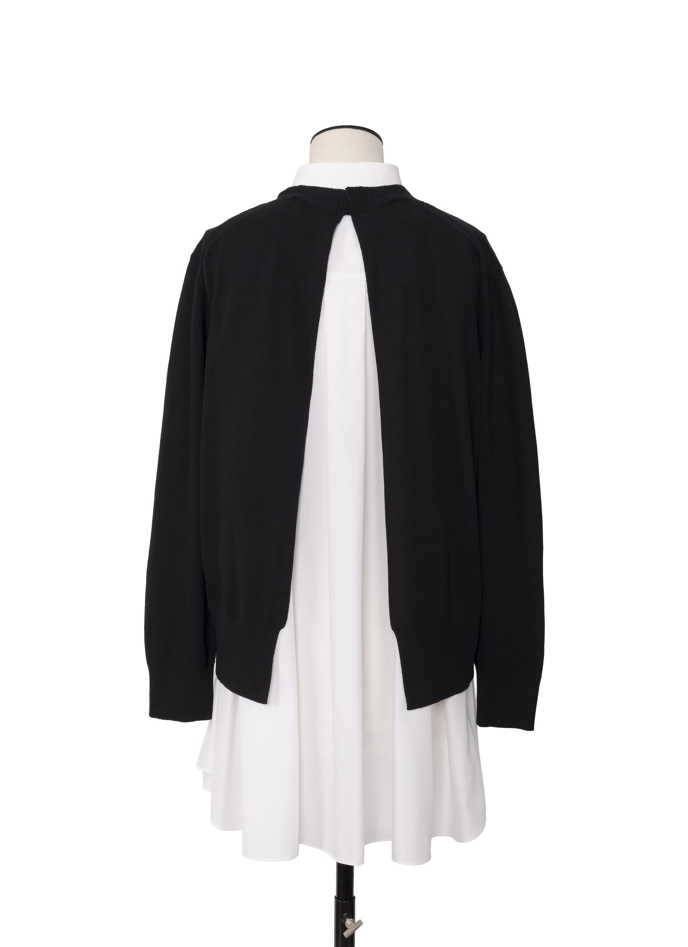 poplin-x-cotton-knit-dress