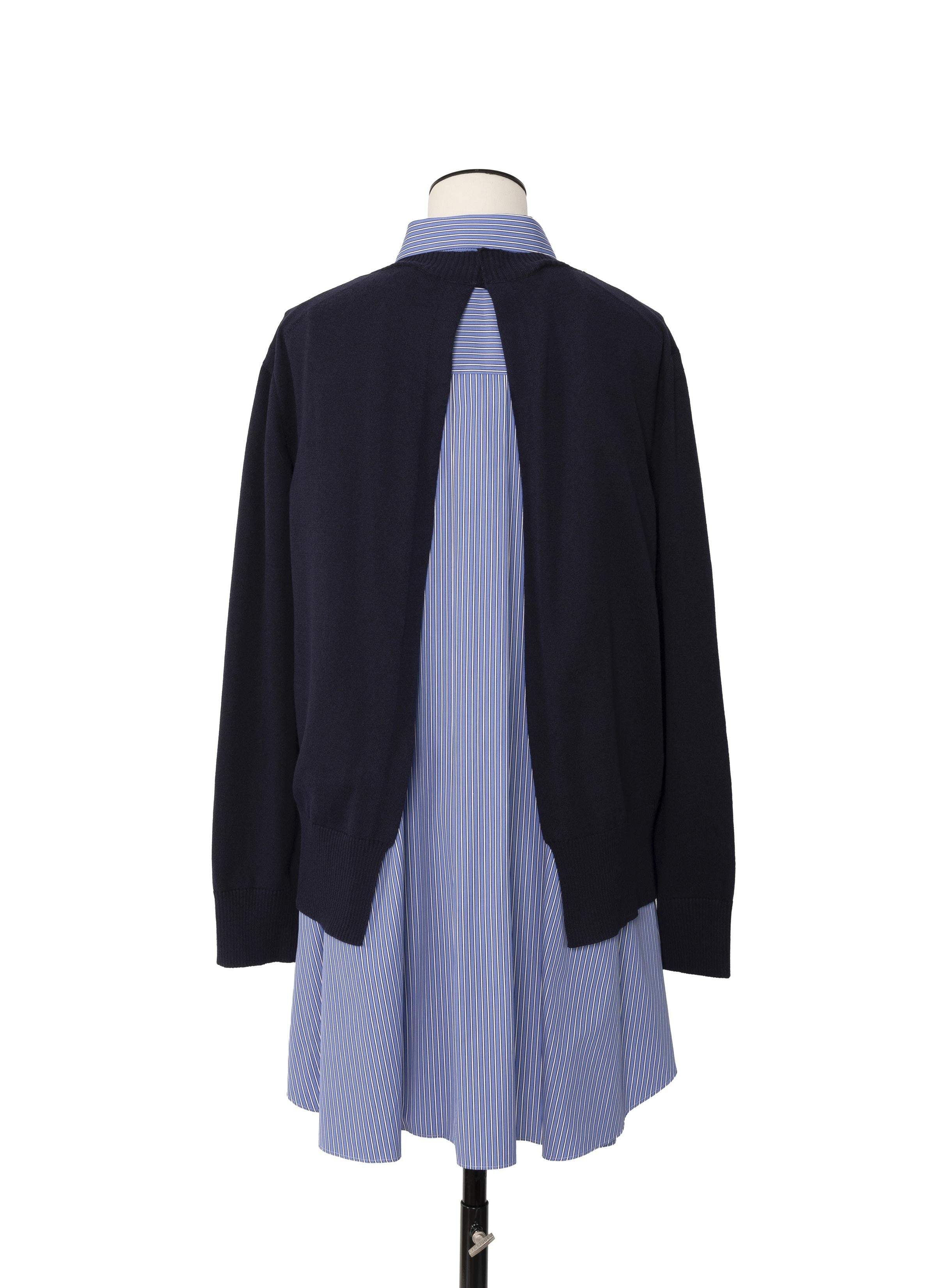 poplin-x-cotton-knit-dress