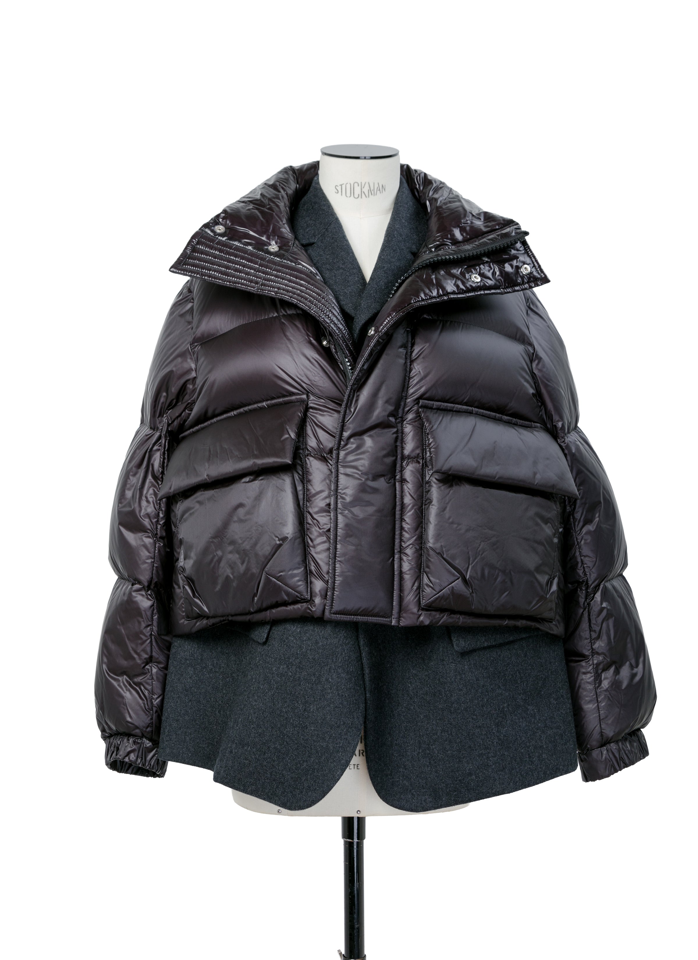 Wool Melton x Puffer Blouson