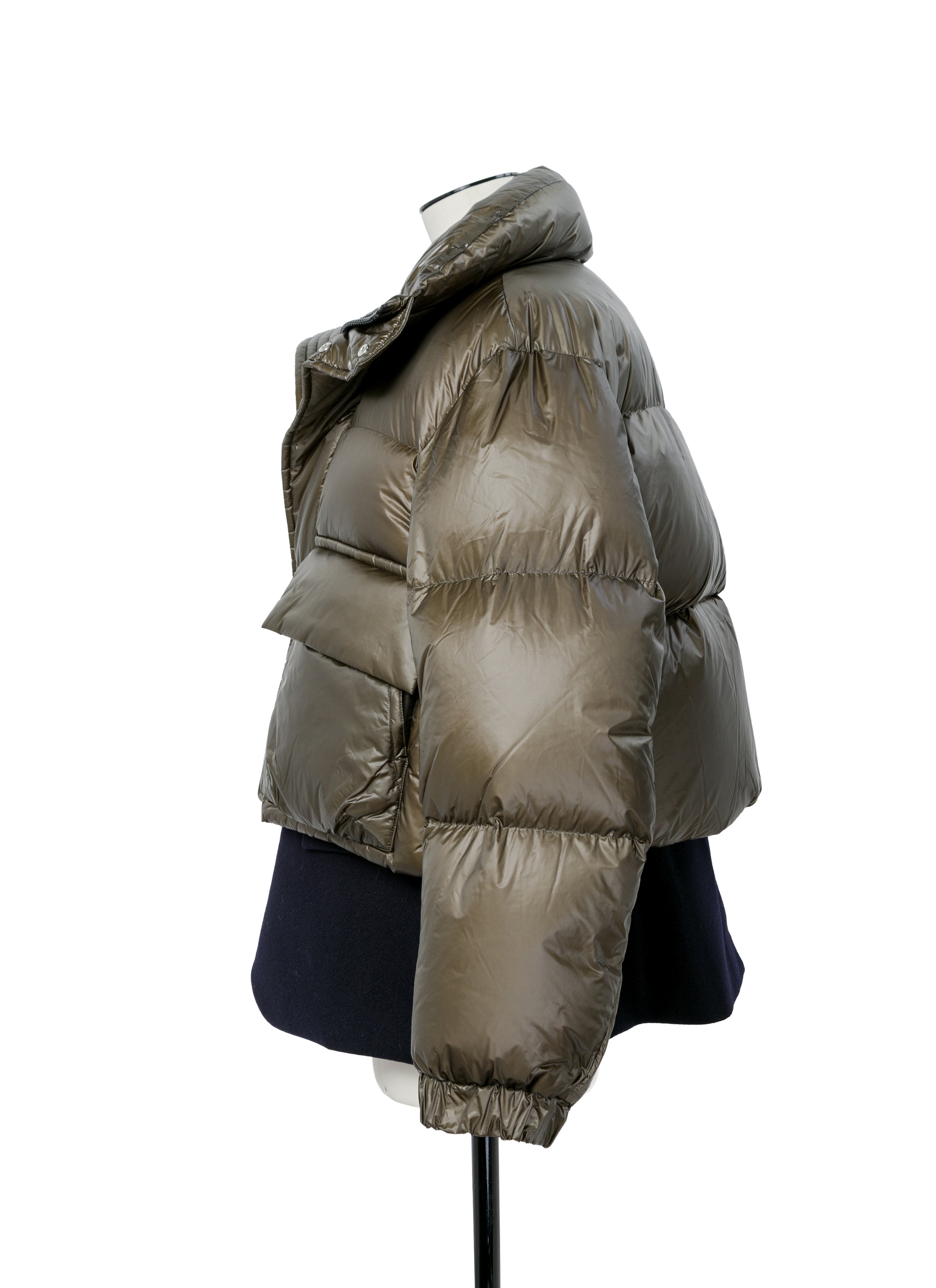 Wool Melton x Puffer Blouson