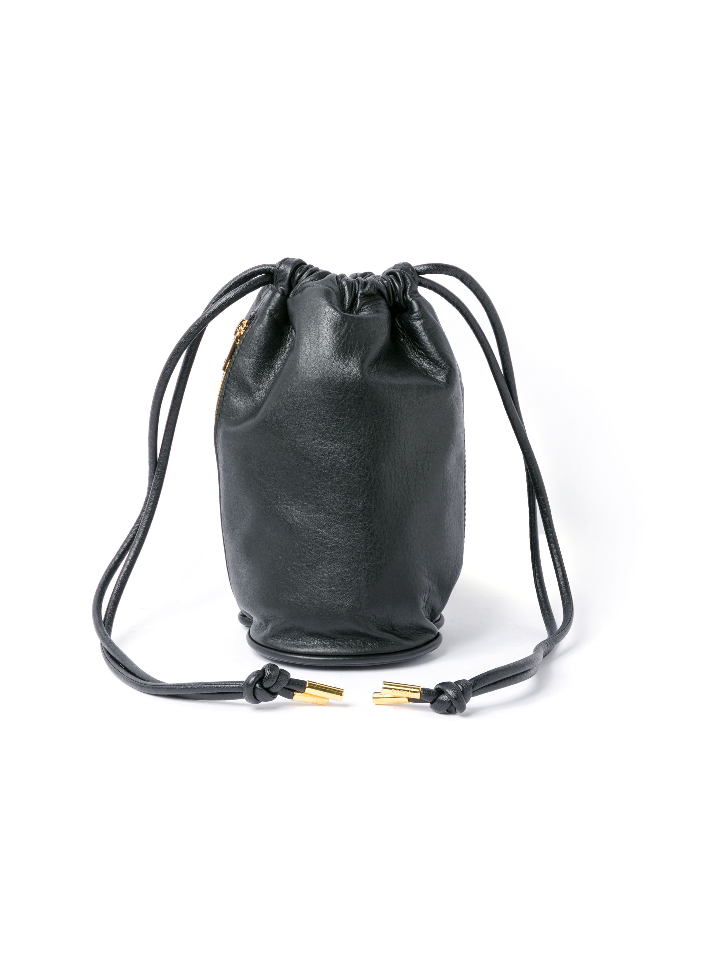 s Drawstring Bag / Leather