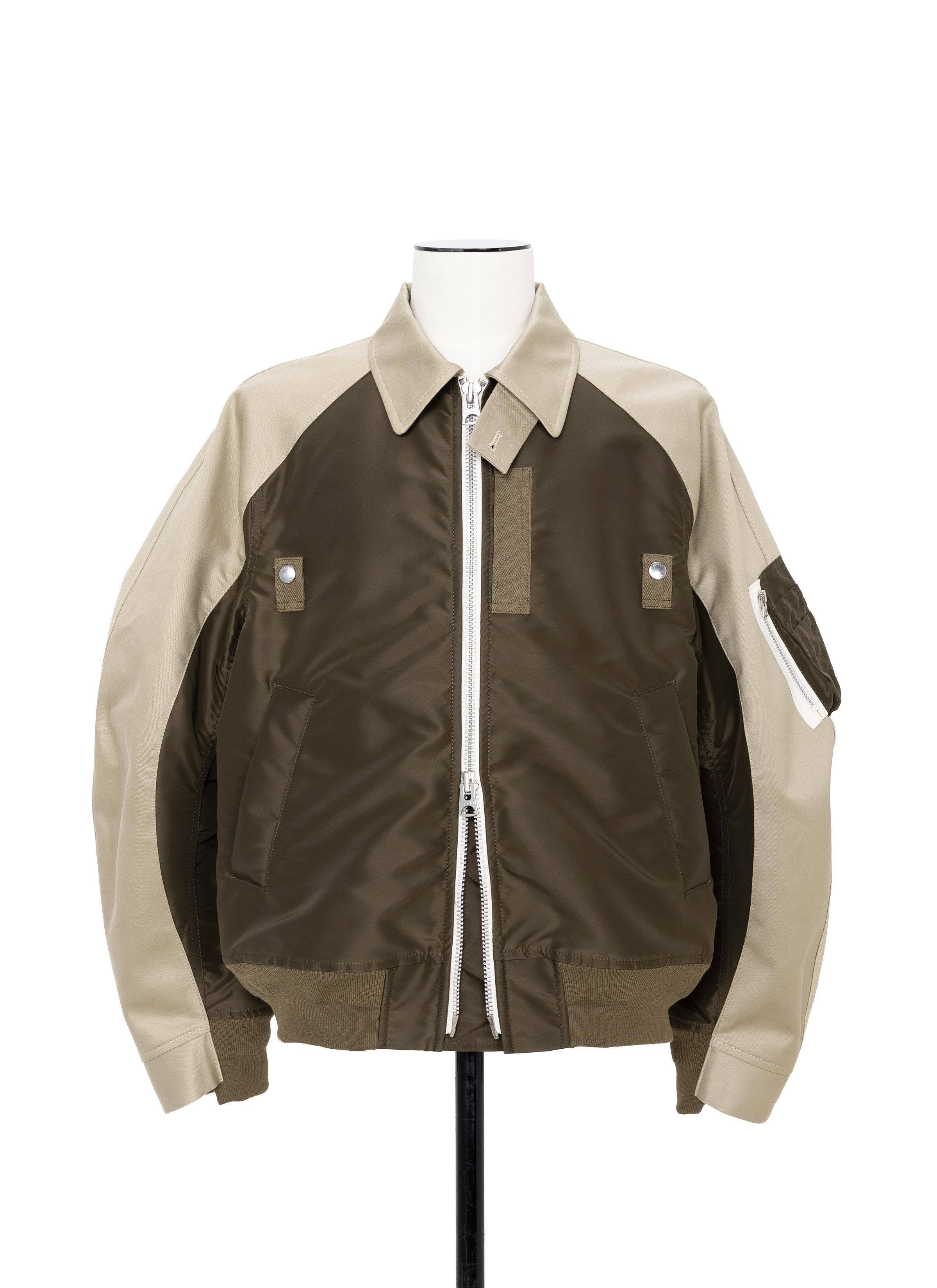 Cotton Chino x Nylon Twill Blouson