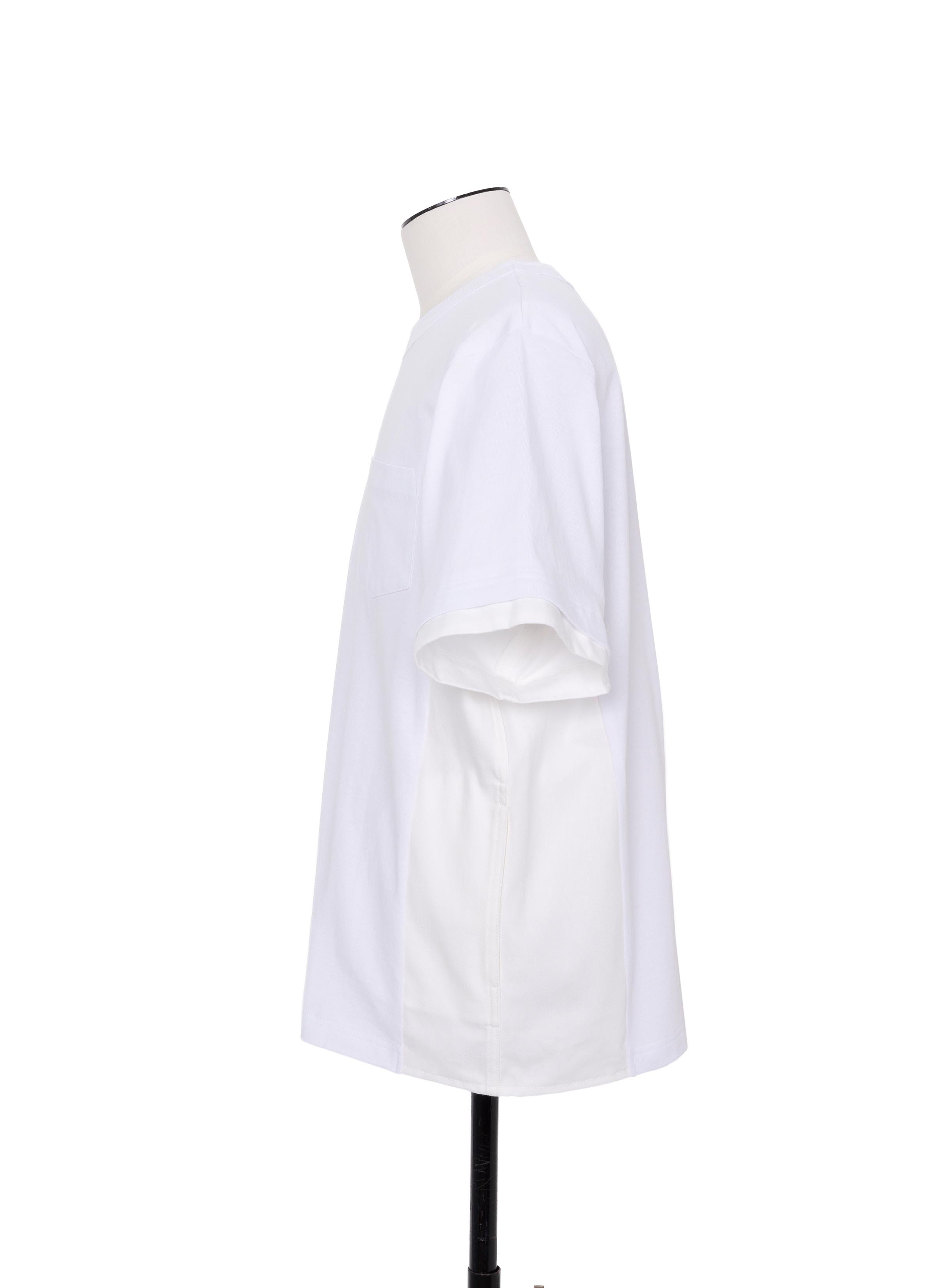 Light Weight Denim x Cotton Jersey T-Shirt