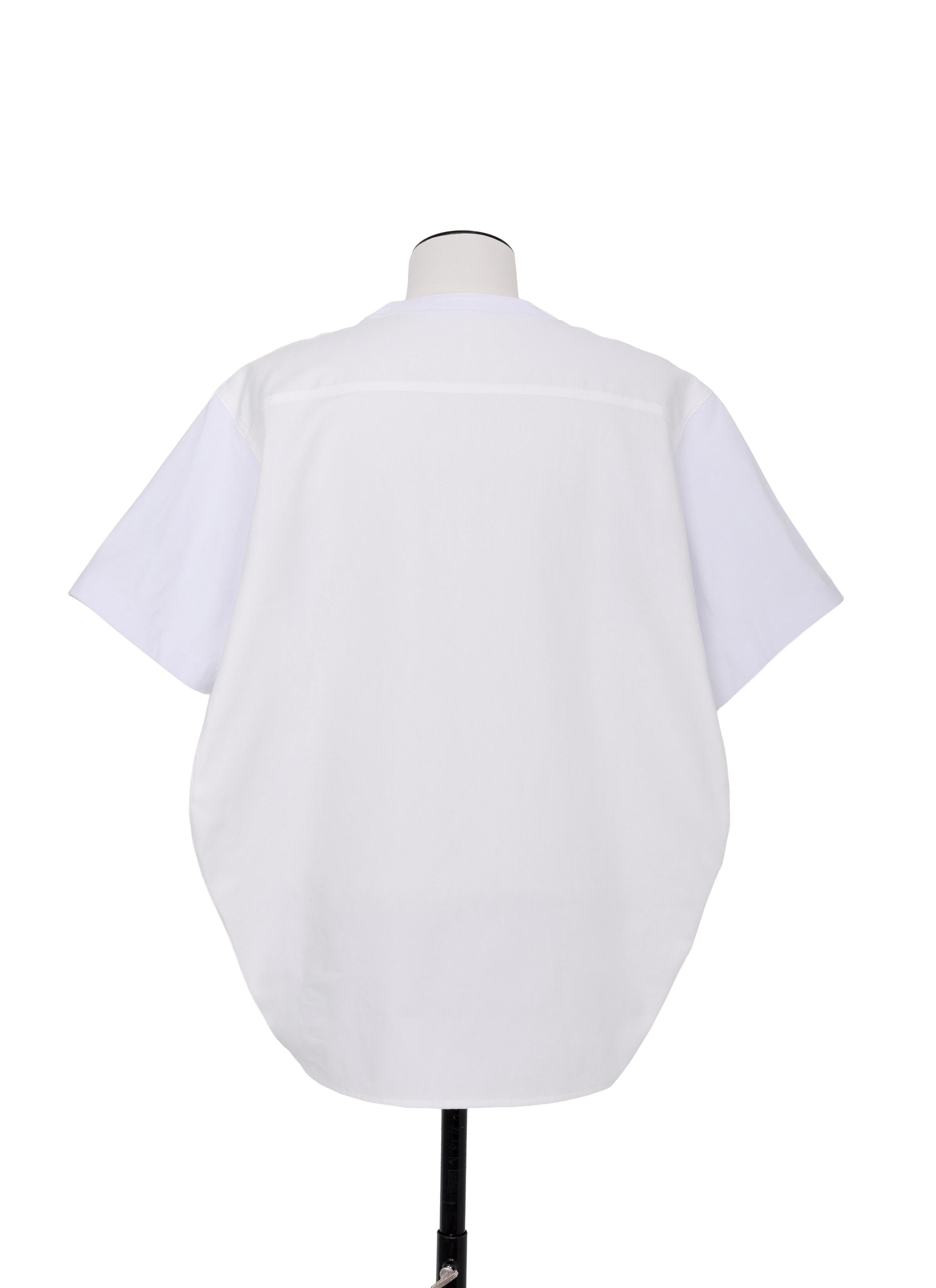 Light Weight Denim x Cotton Jersey T-Shirt