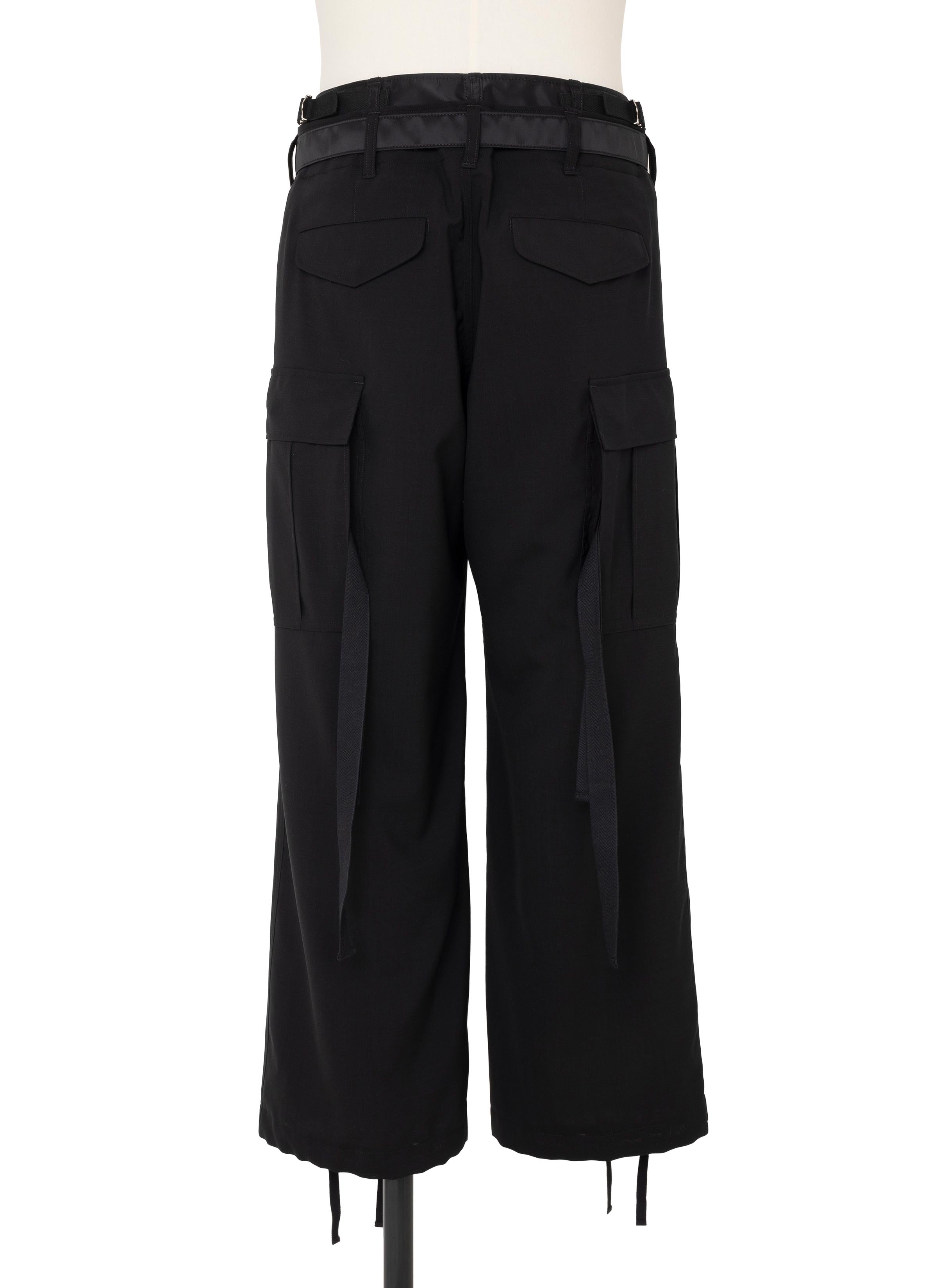 Wool Suiting x Nylon Twill Pants