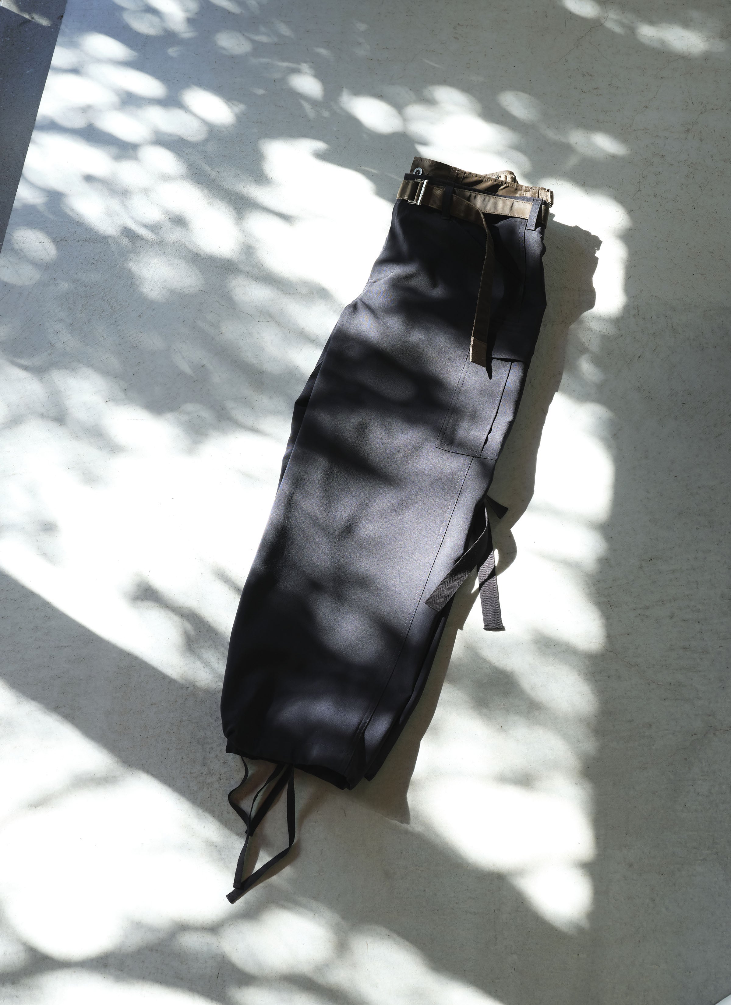 Wool Suiting x Nylon Twill Pants