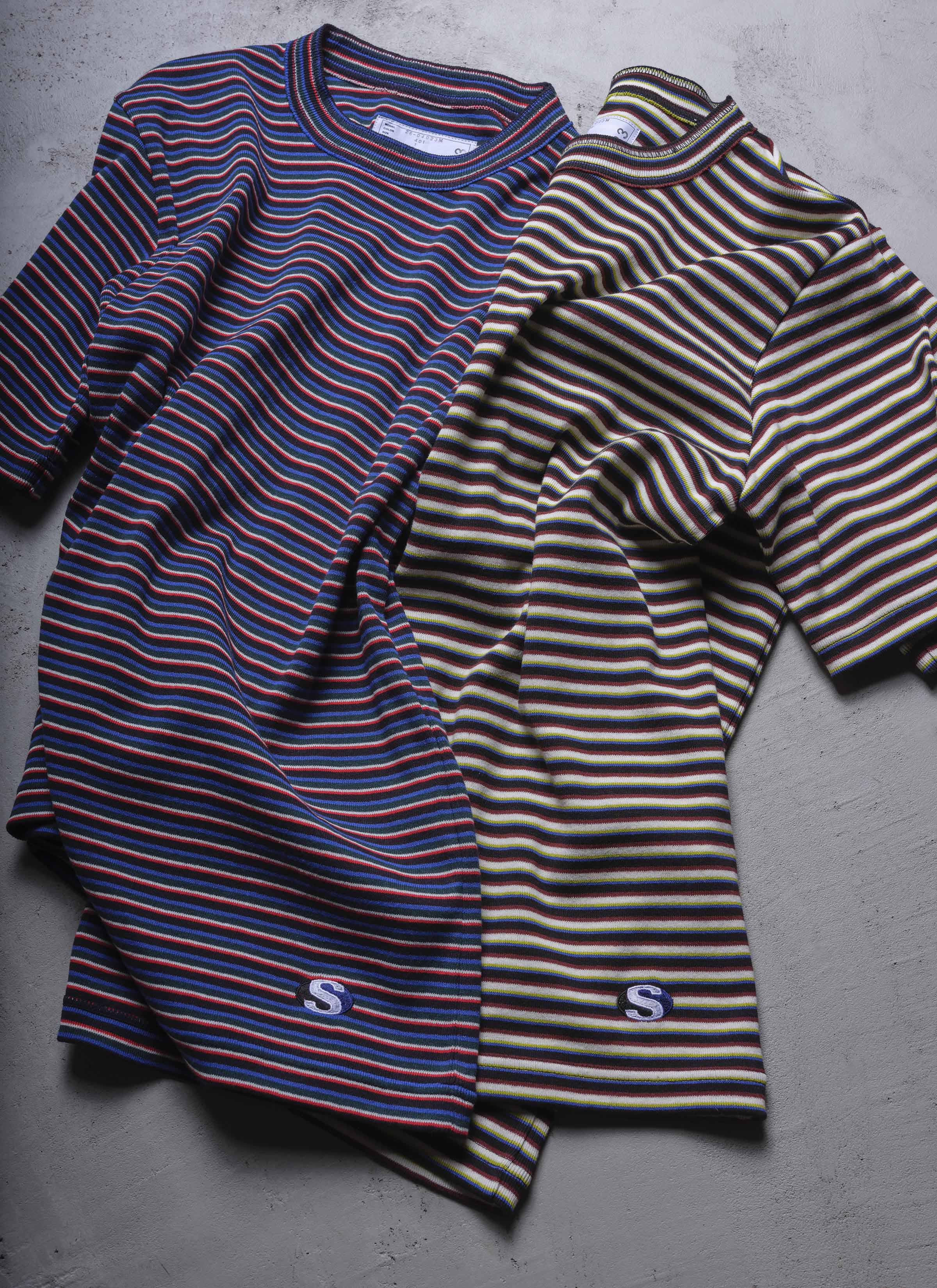 Stripe Cotton Rib T-Shirt