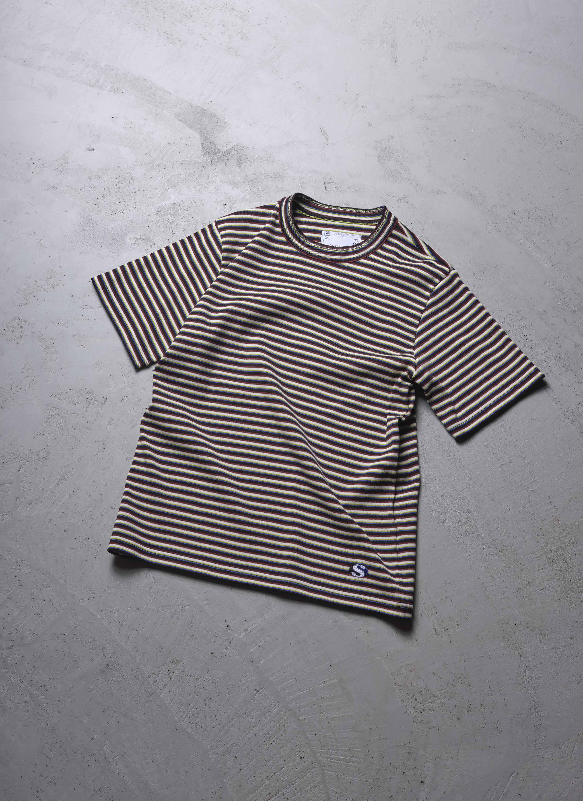 Stripe Cotton Rib T-Shirt