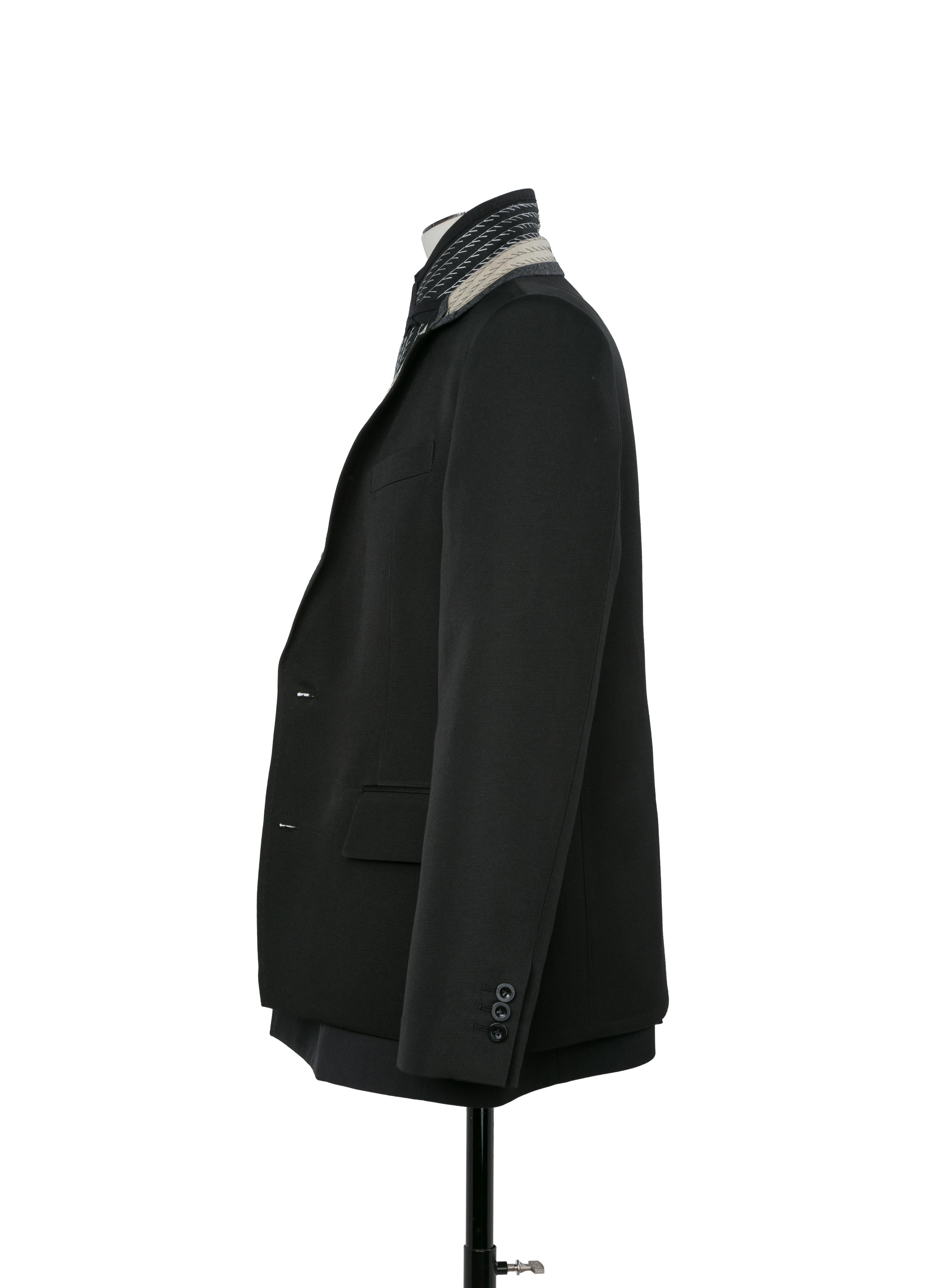 Double-Faced Silk Cotton x Doeskin Jacket