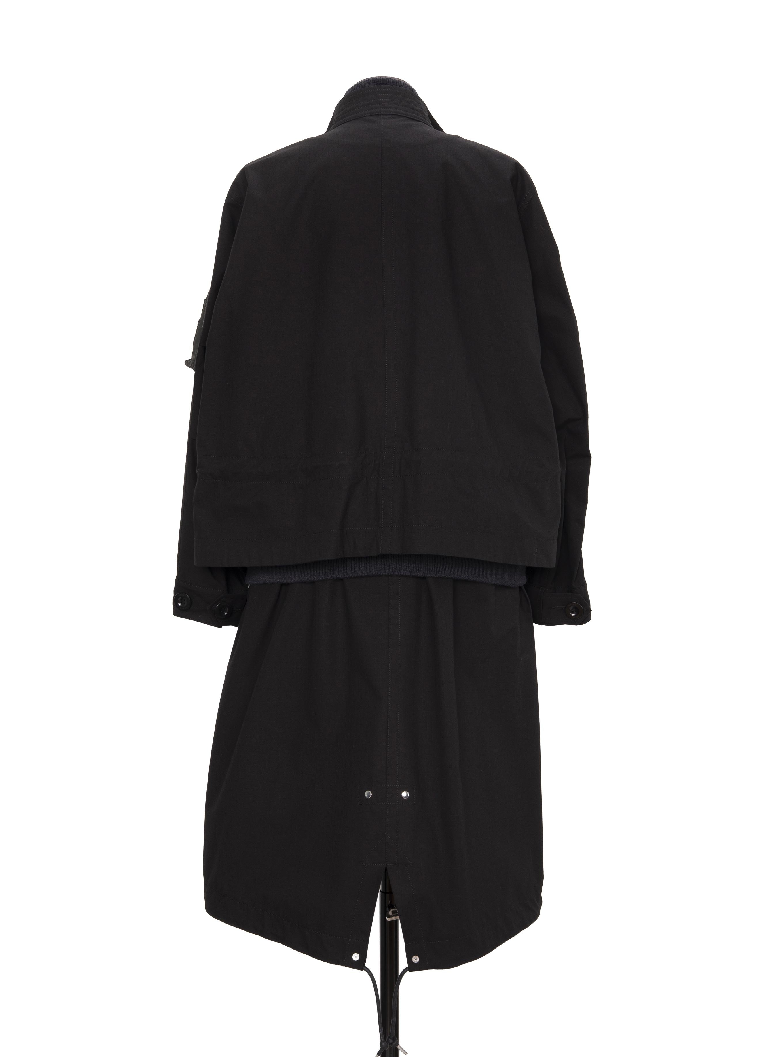Nylon Twill x Rip Stop Coat