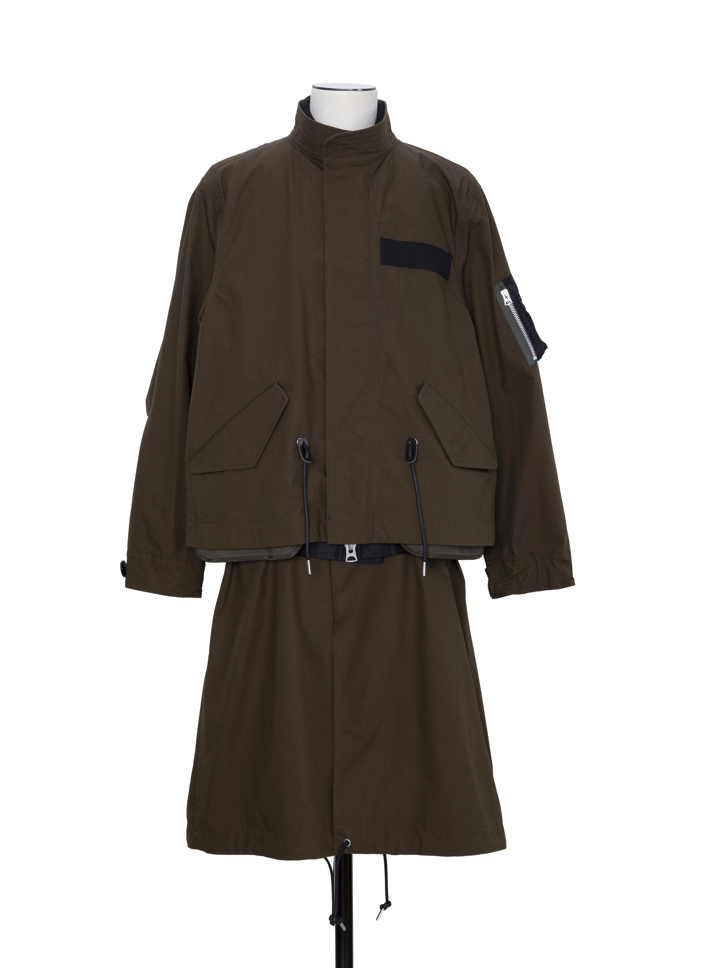 Nylon Twill x Rip Stop Coat