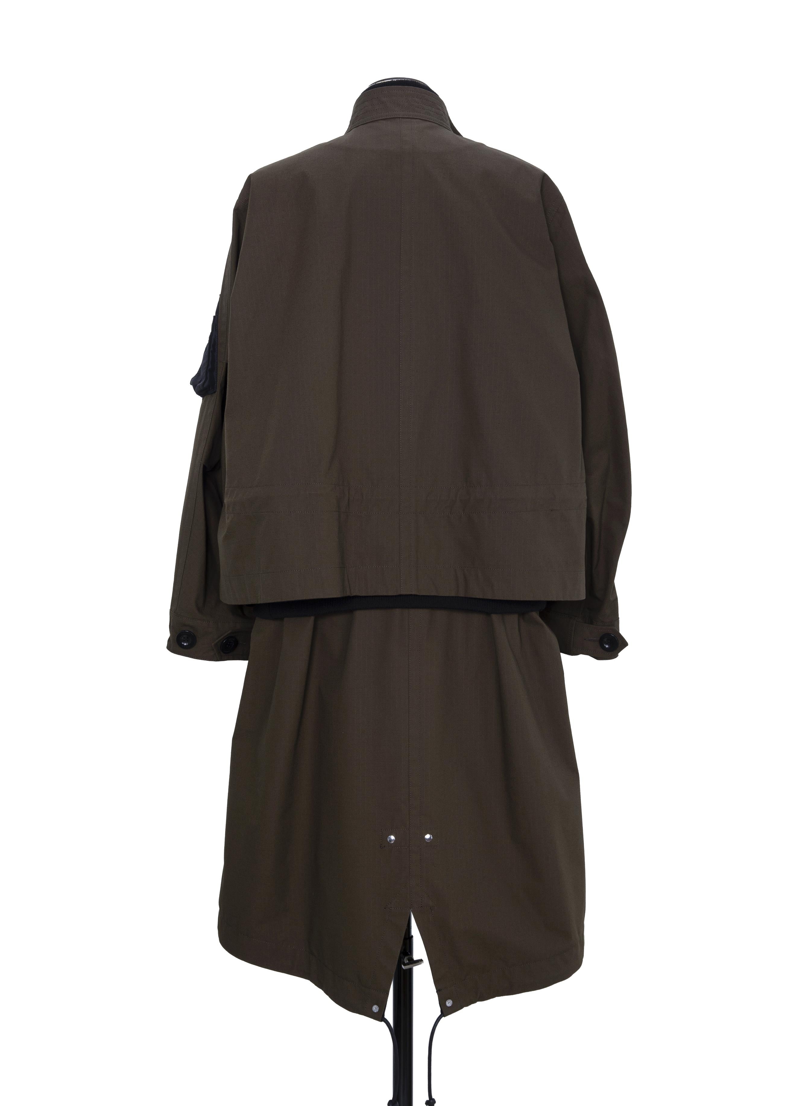 Nylon Twill x Rip Stop Coat