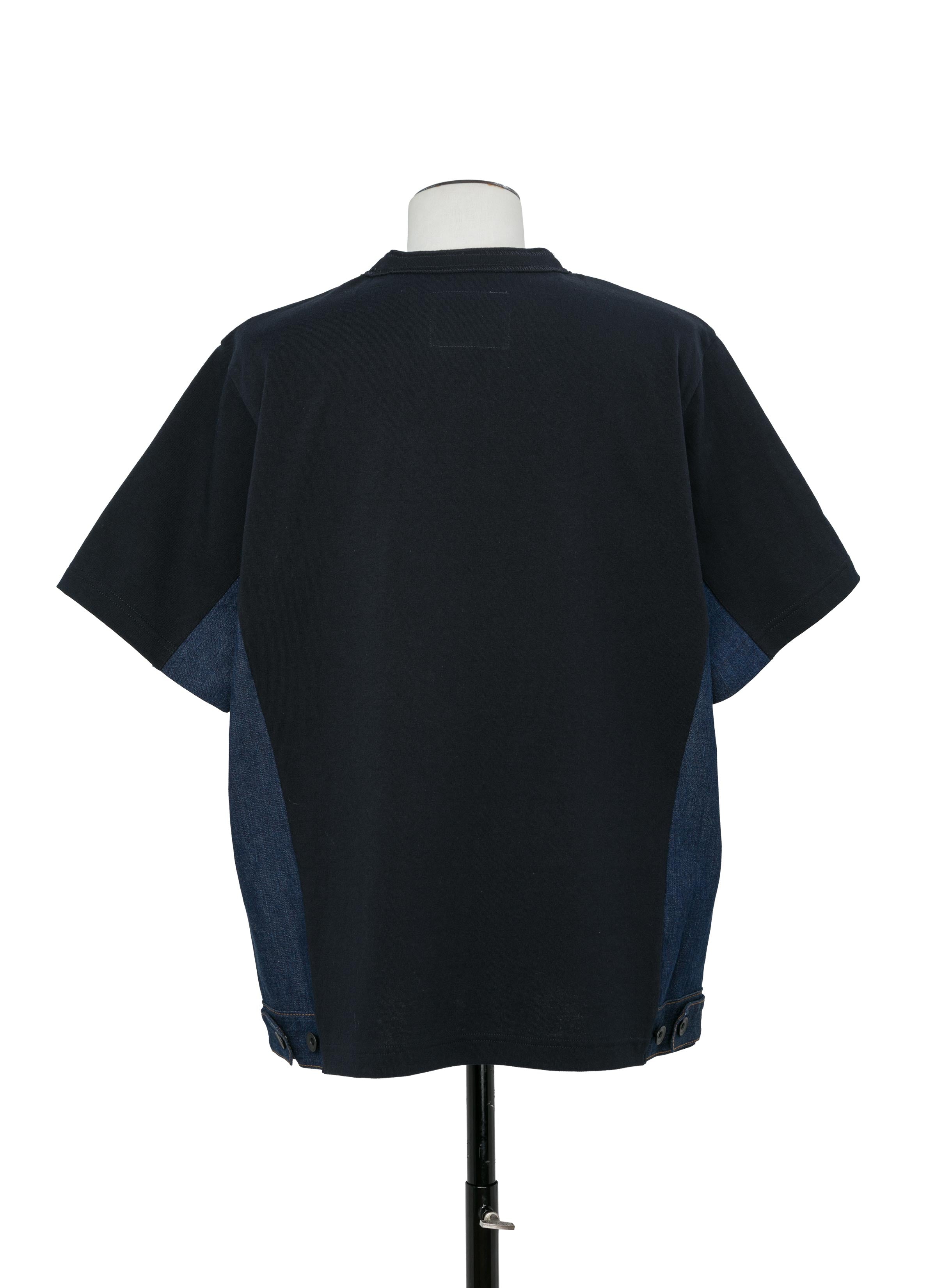 Denim x Cotton Jersey T-Shirt
