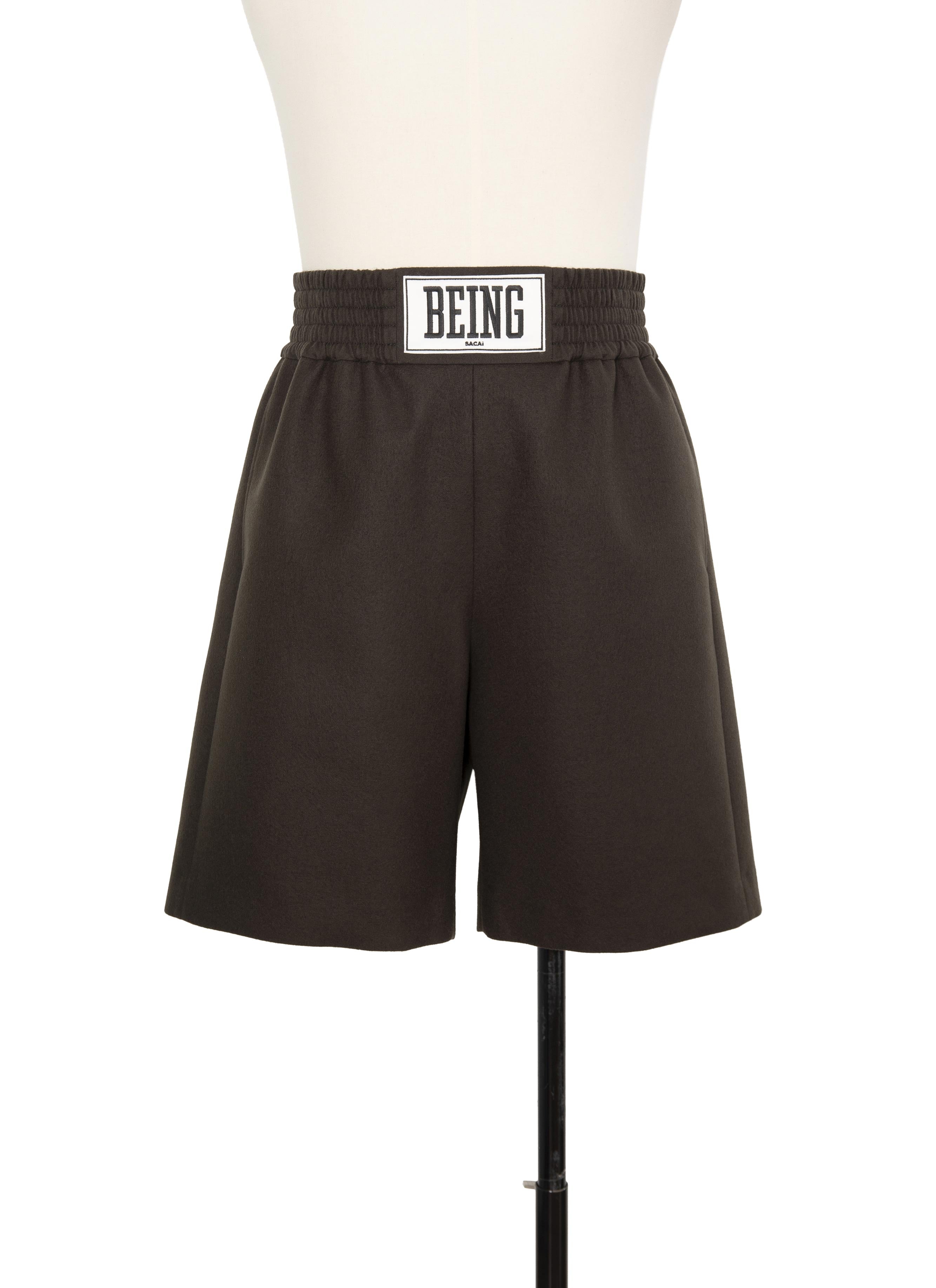 Wool Melton Shorts