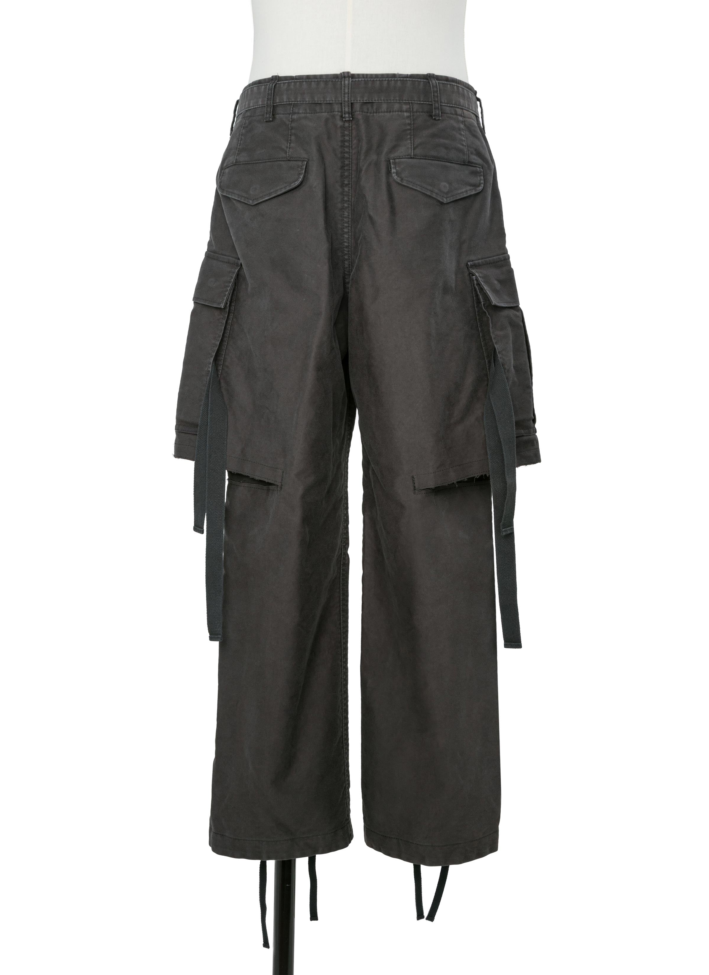 Sueded Cotton Pants