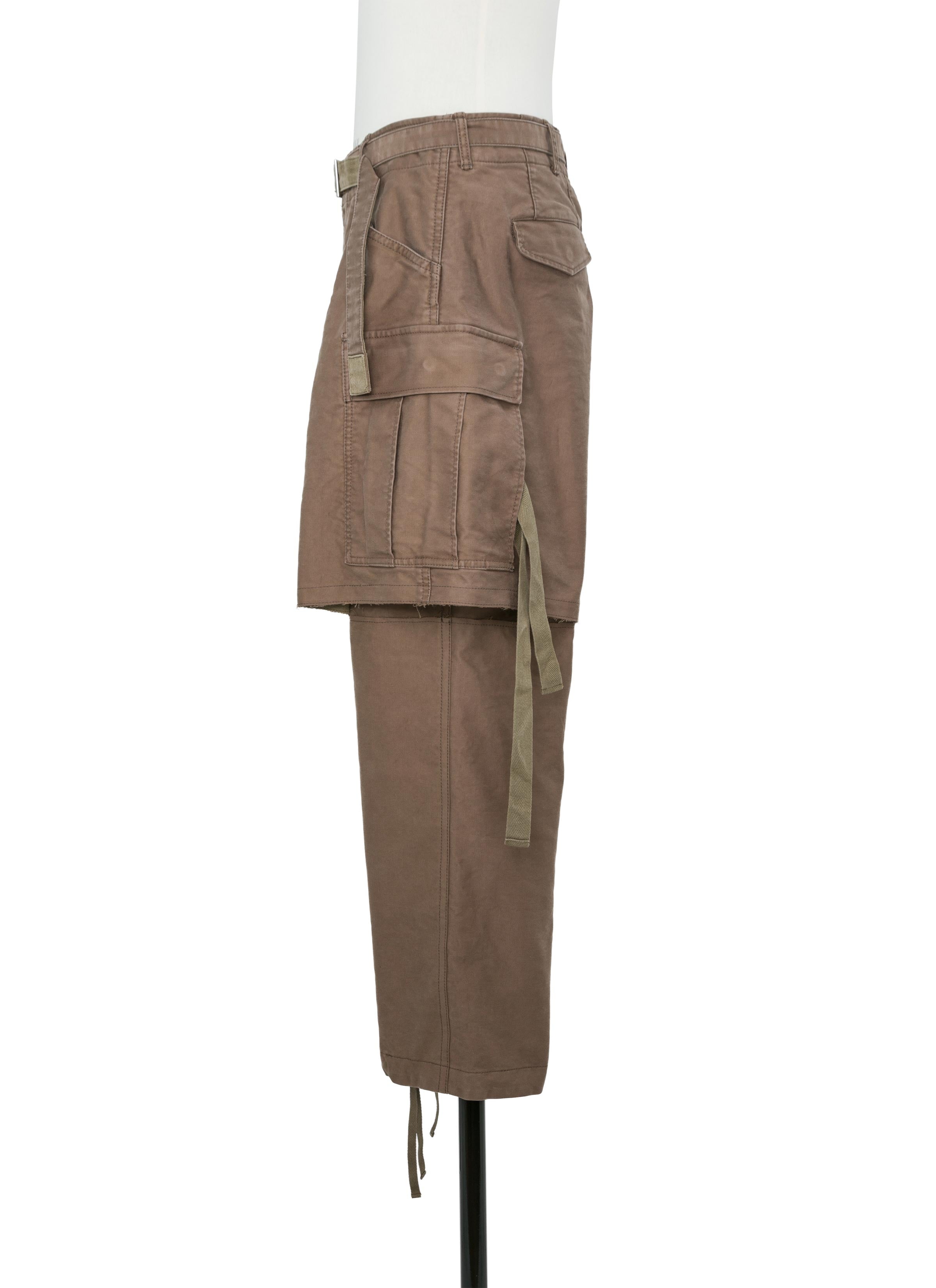 Sueded Cotton Pants