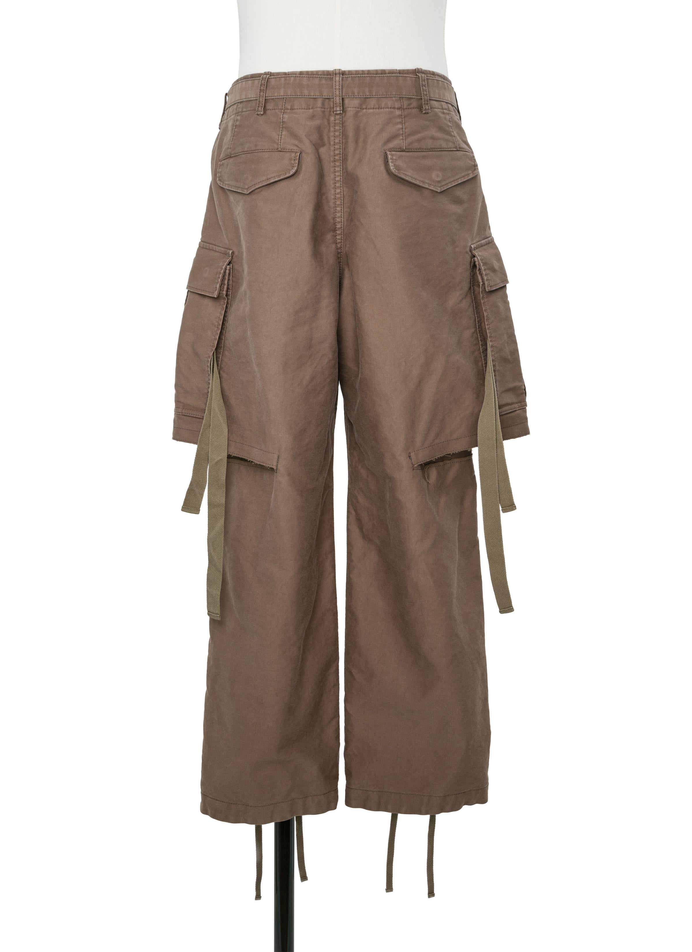Sueded Cotton Pants