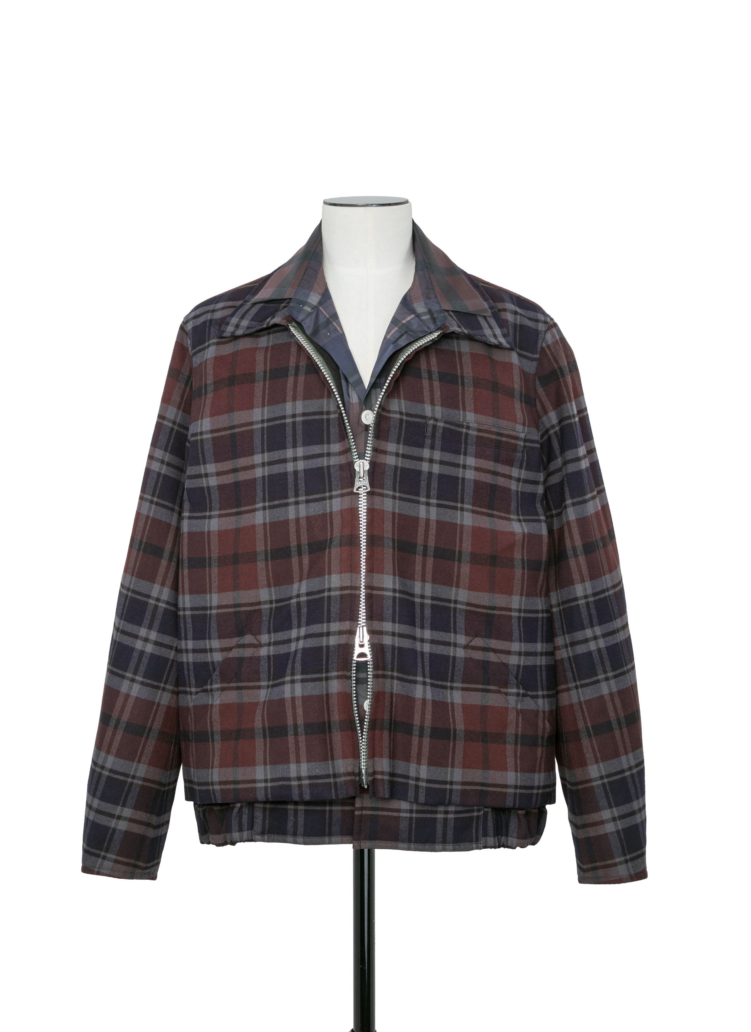 Plaid Flannel Blouson
