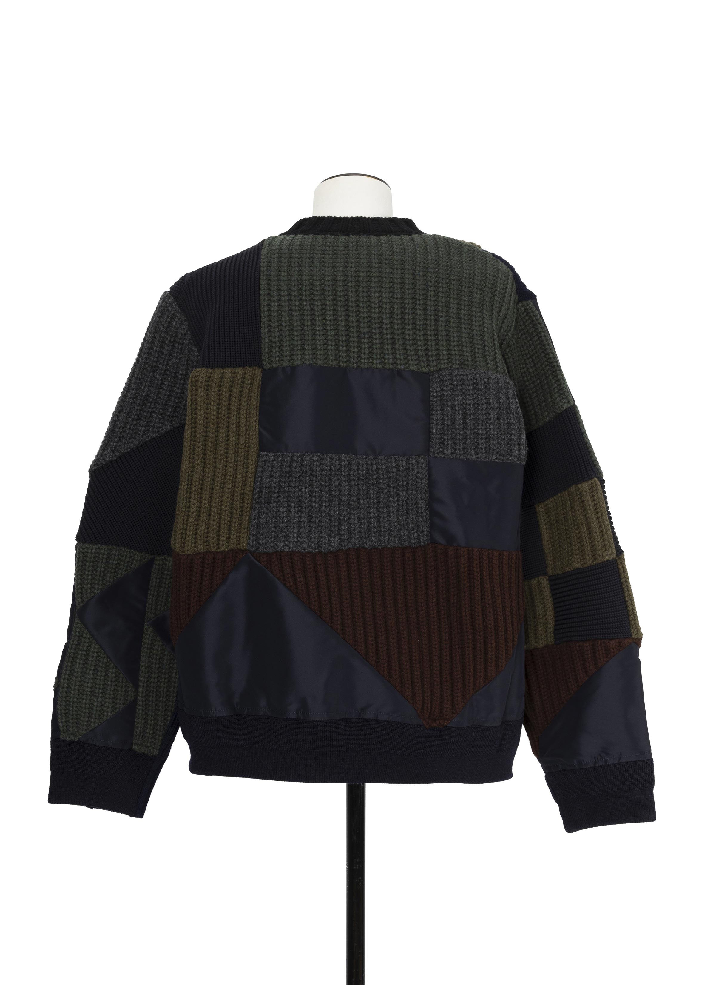 sacai x A.P.C. Quilts Knit Pullover