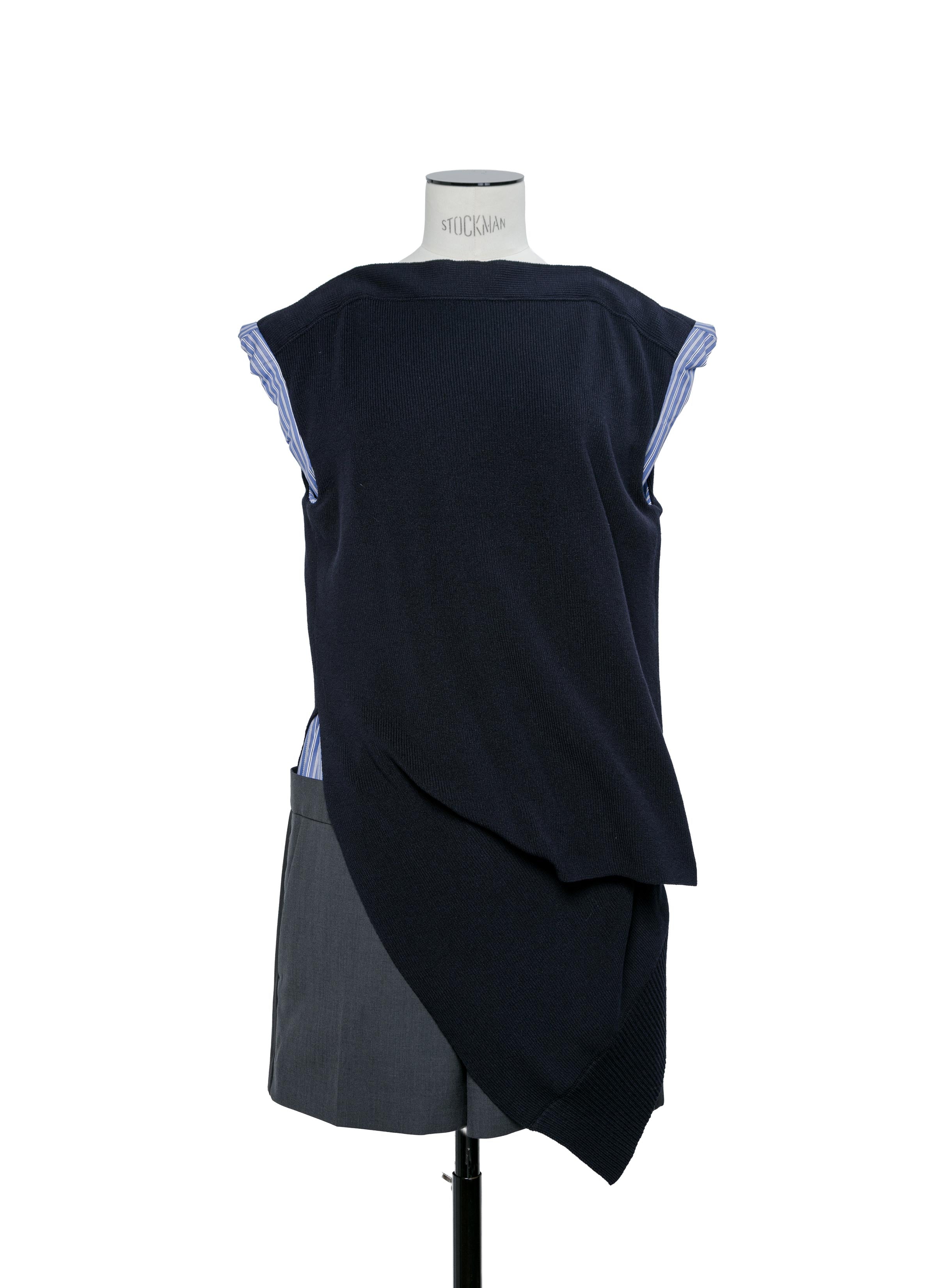 Suiting x Knit Dress