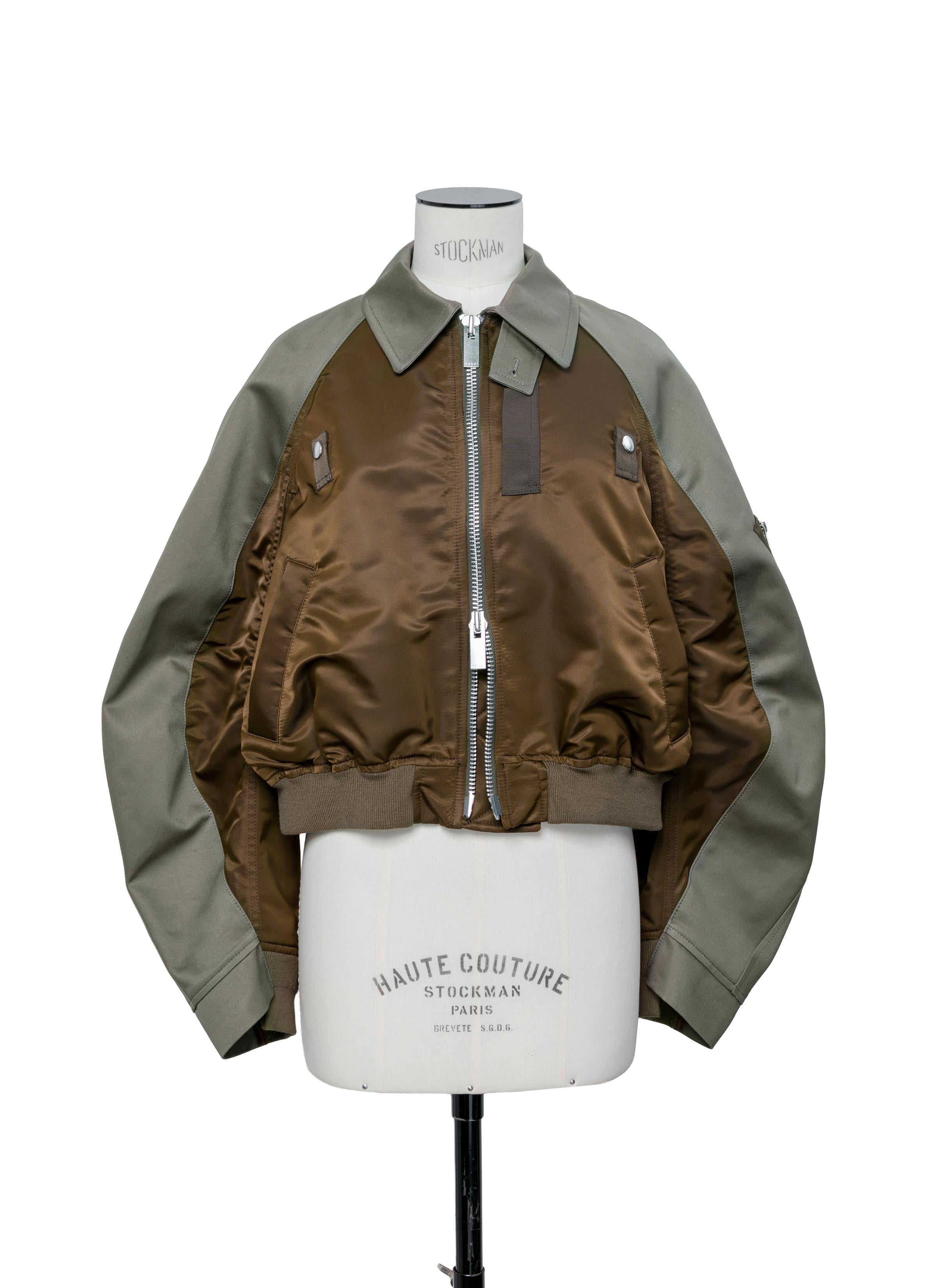 Cotton Chino x Nylon Twill Blouson