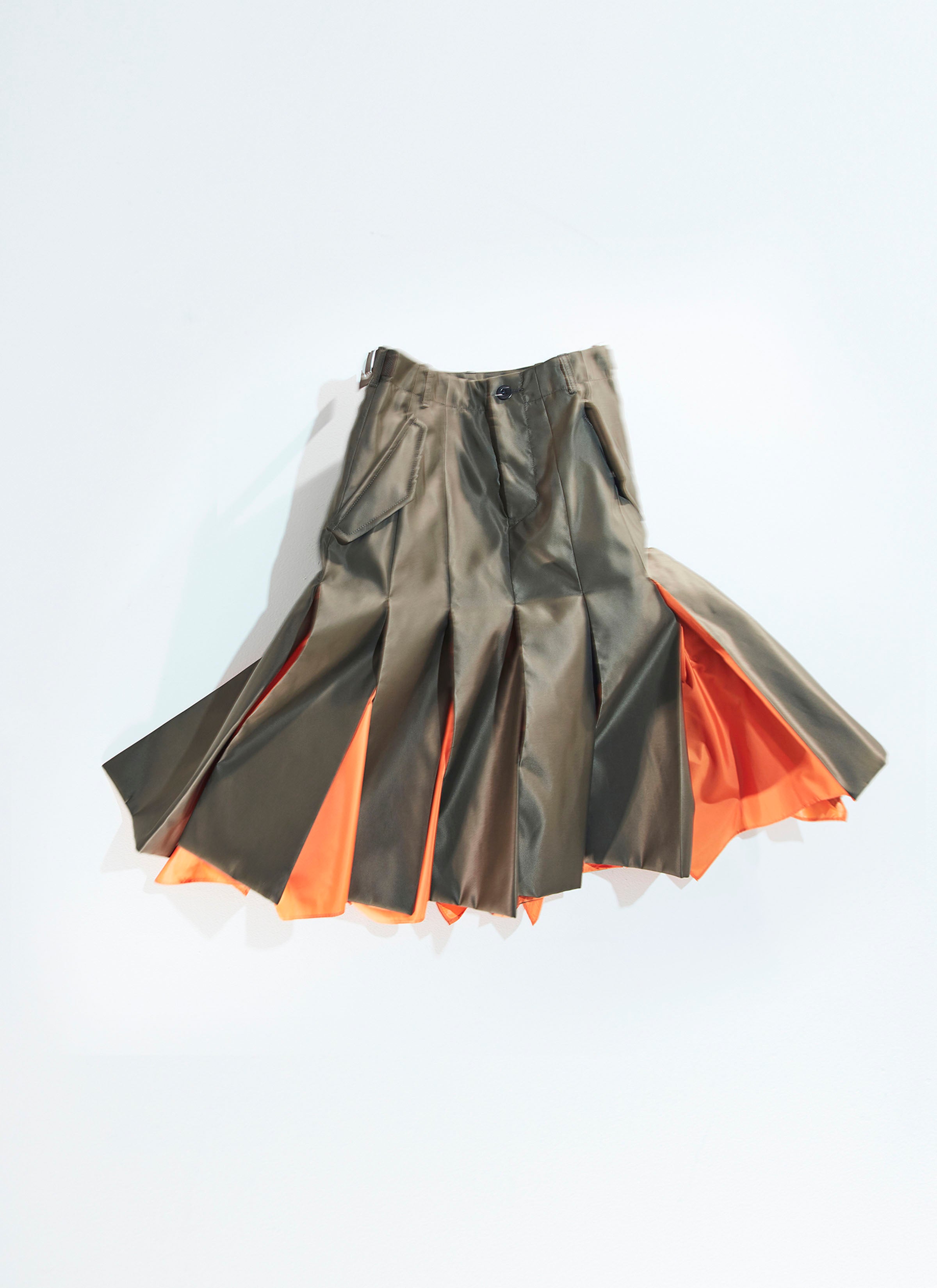 Nylon Twill Skirt