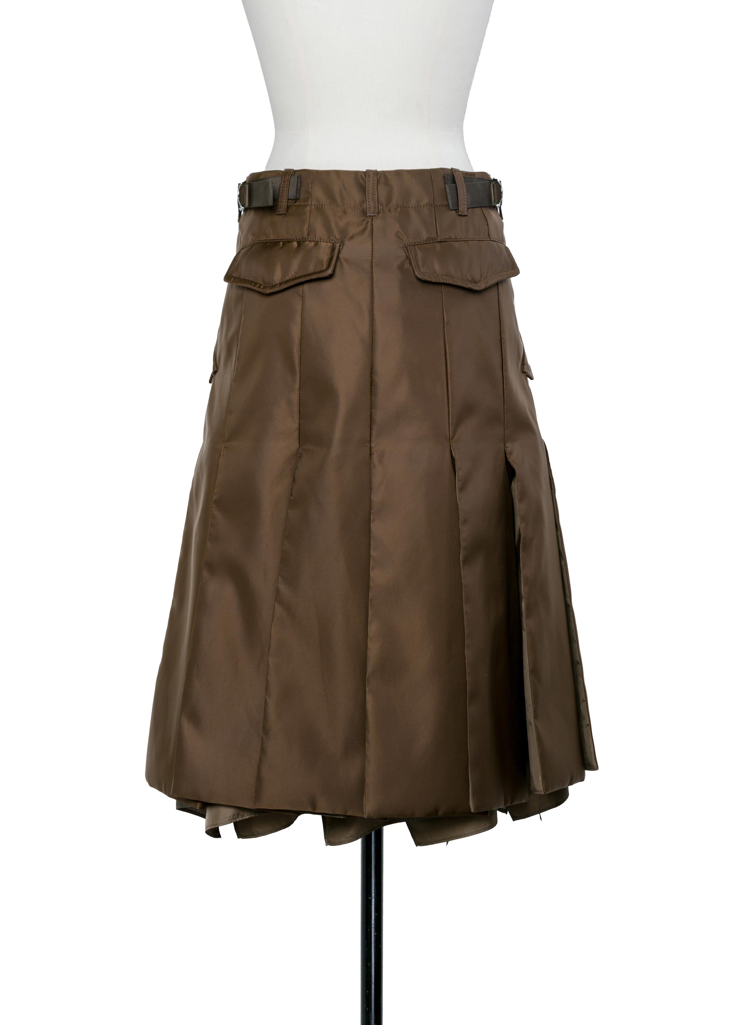 Nylon Twill Skirt