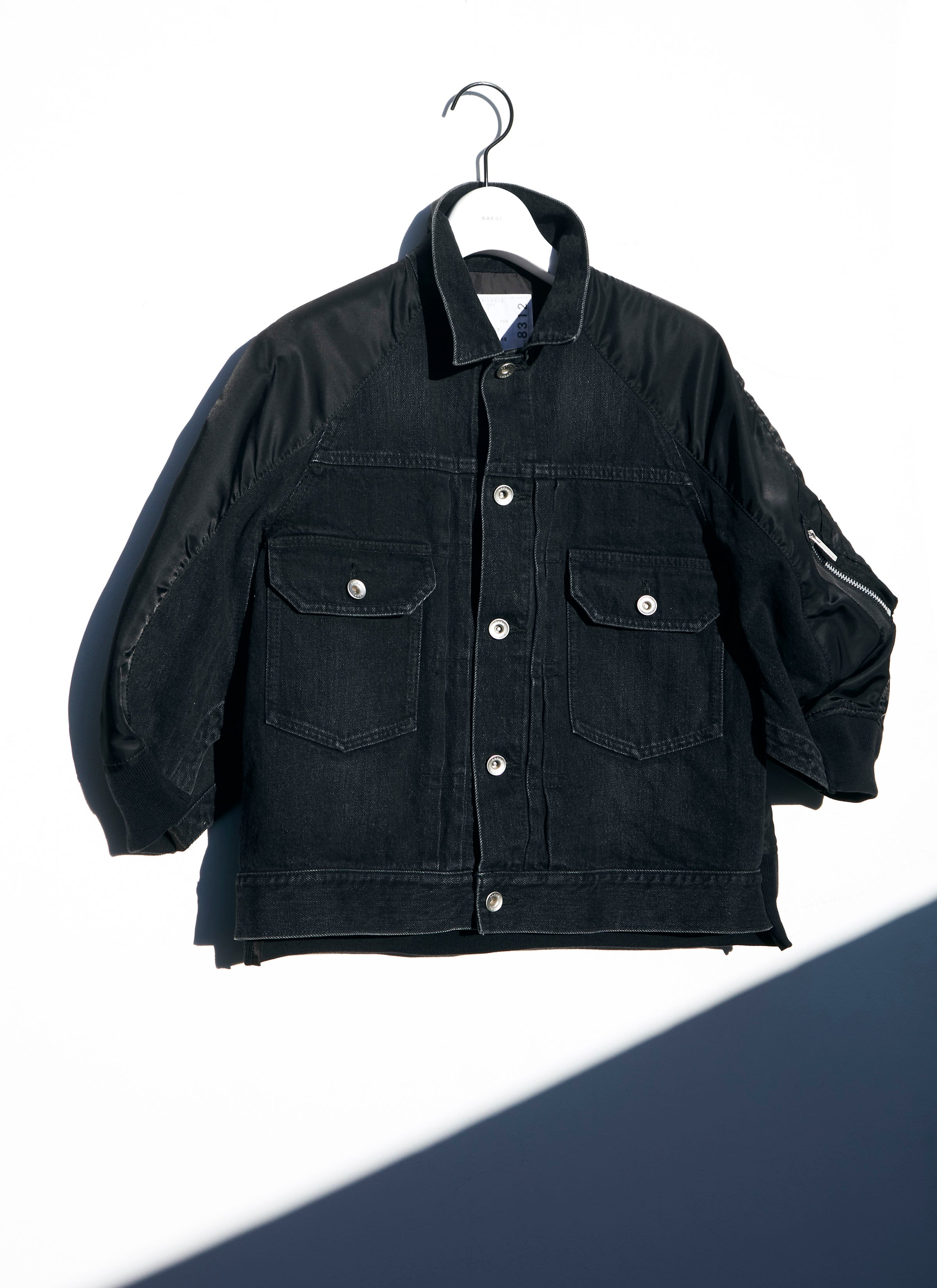 Denim x Nylon Twill Jacket