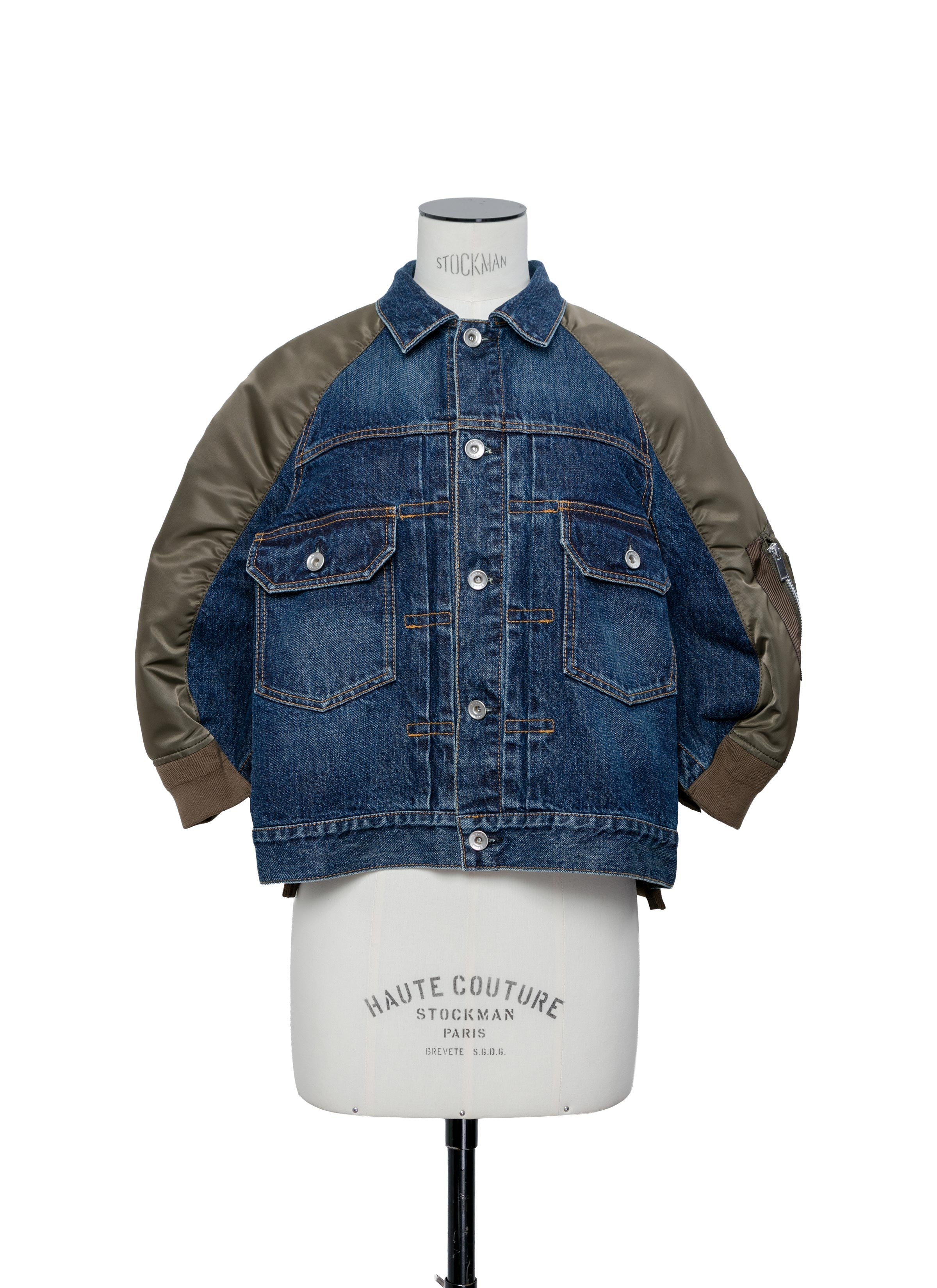 Denim x Nylon Twill Jacket